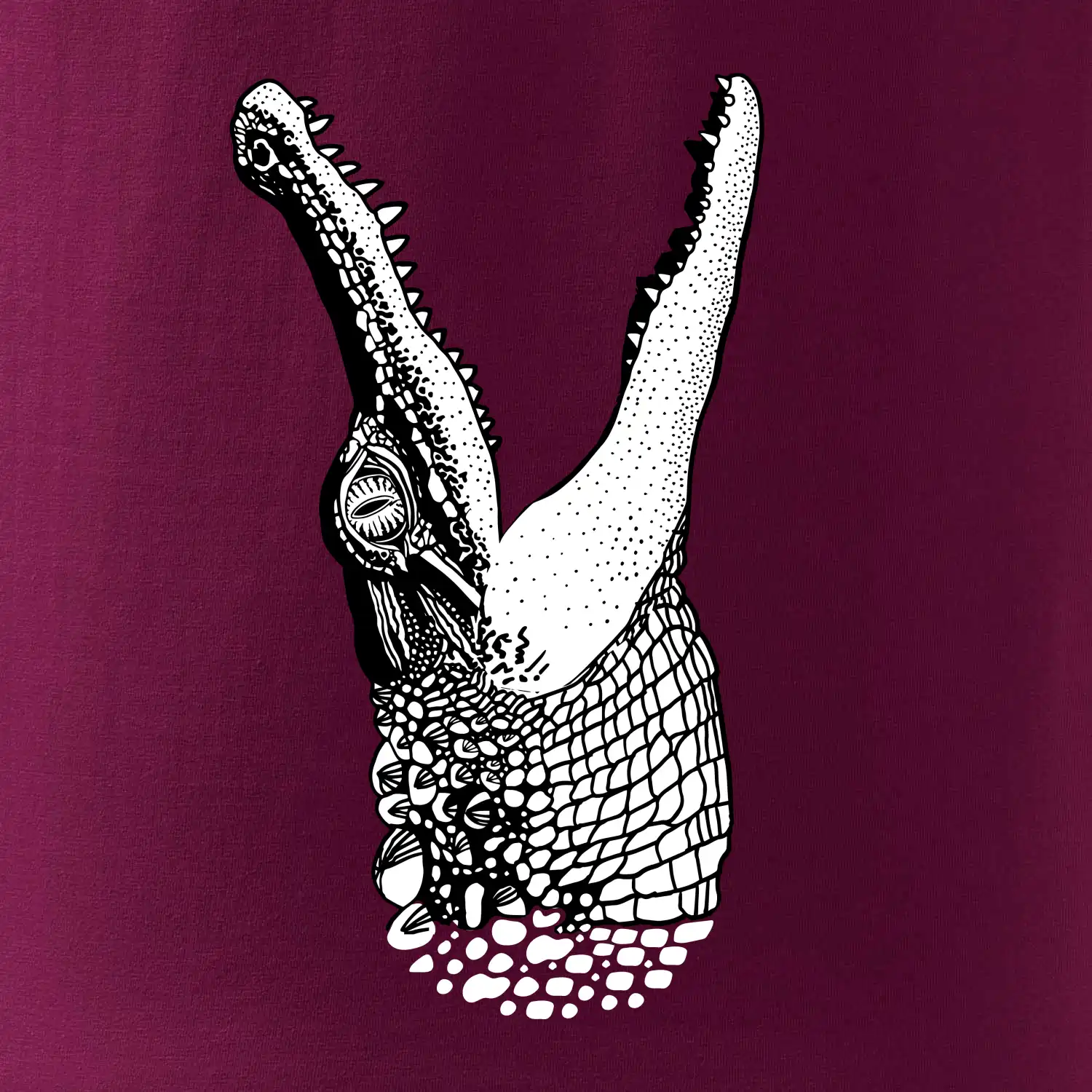 Krokodýl kreslený (Pecka design)