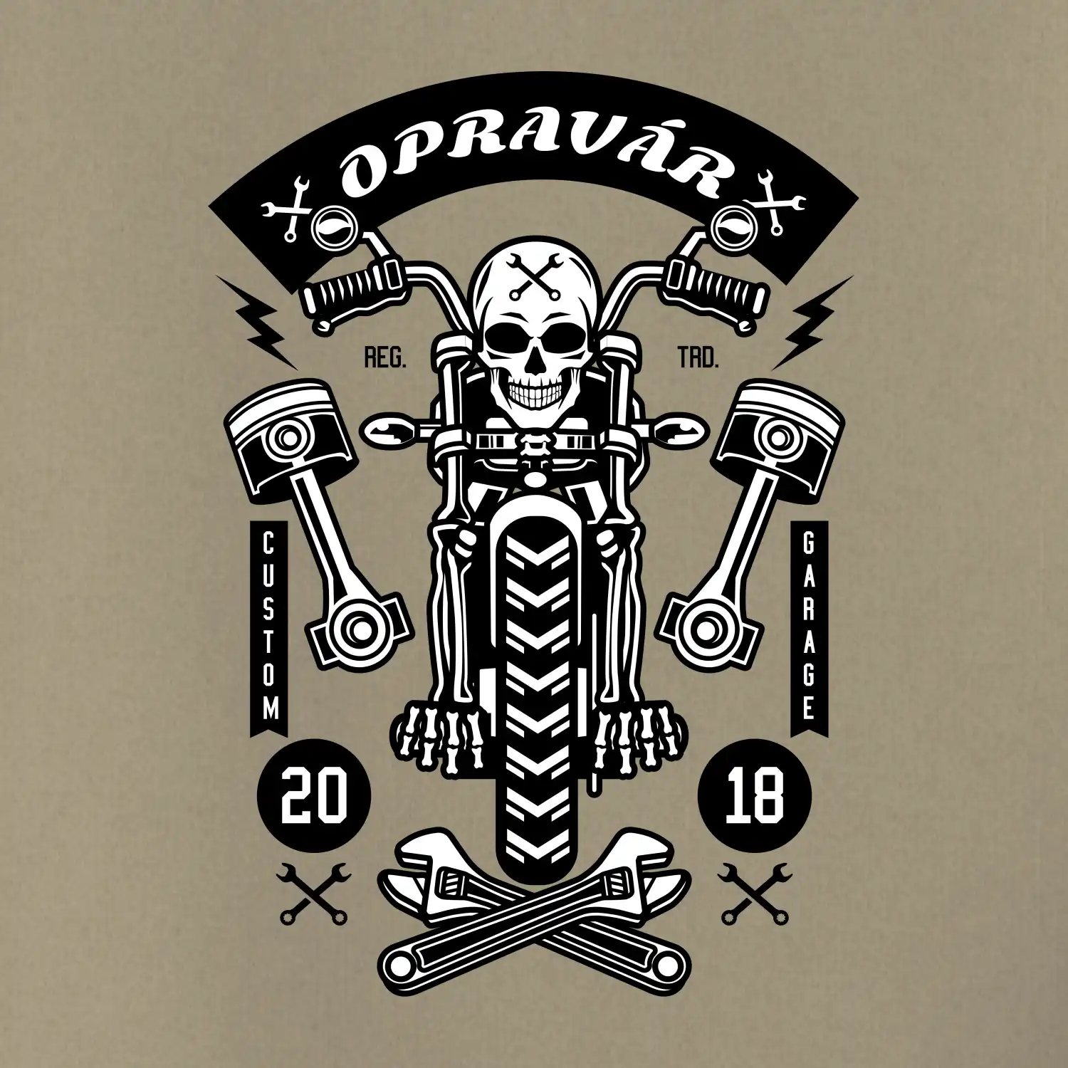 Motorkár  lebka opravár