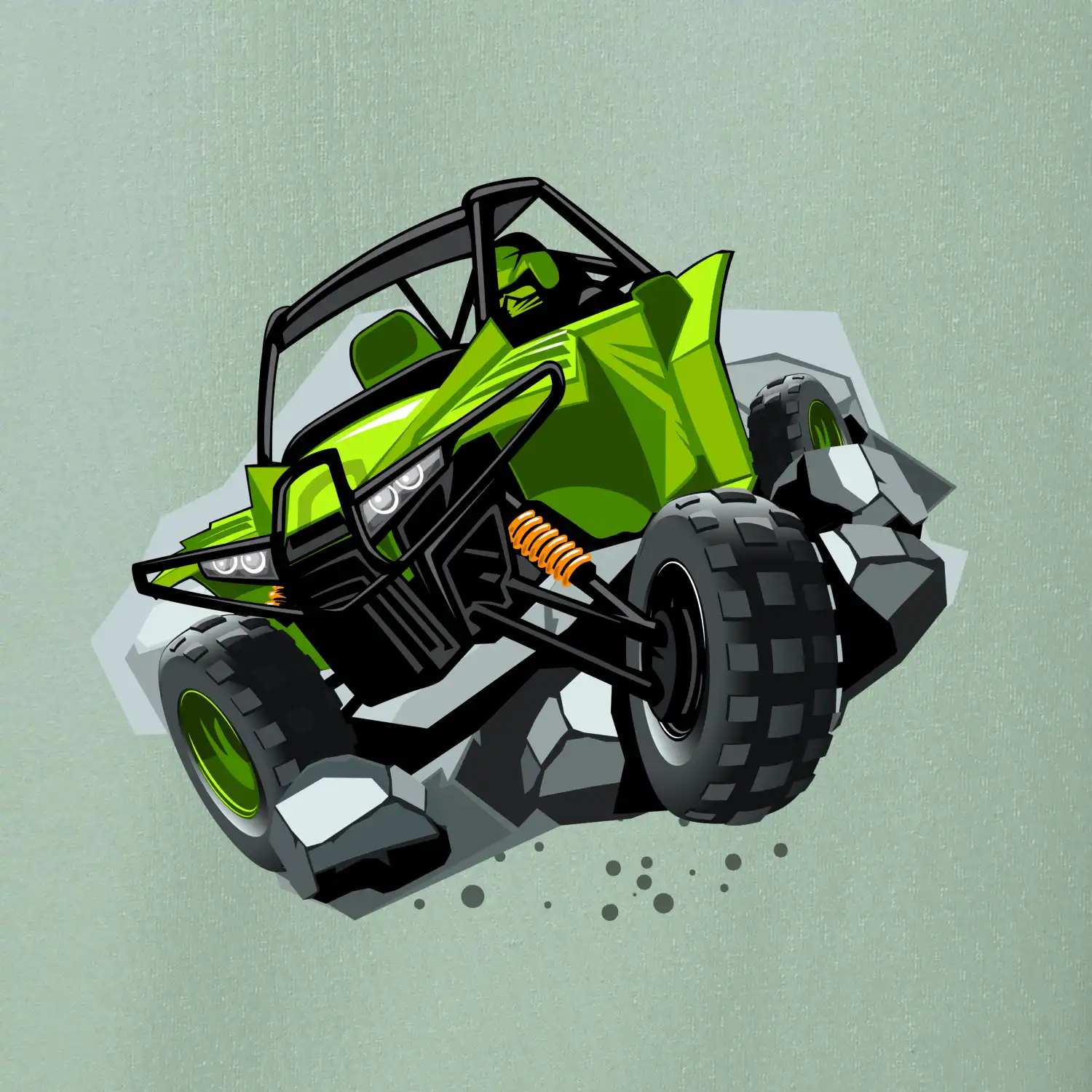 ATV bugina zelená
