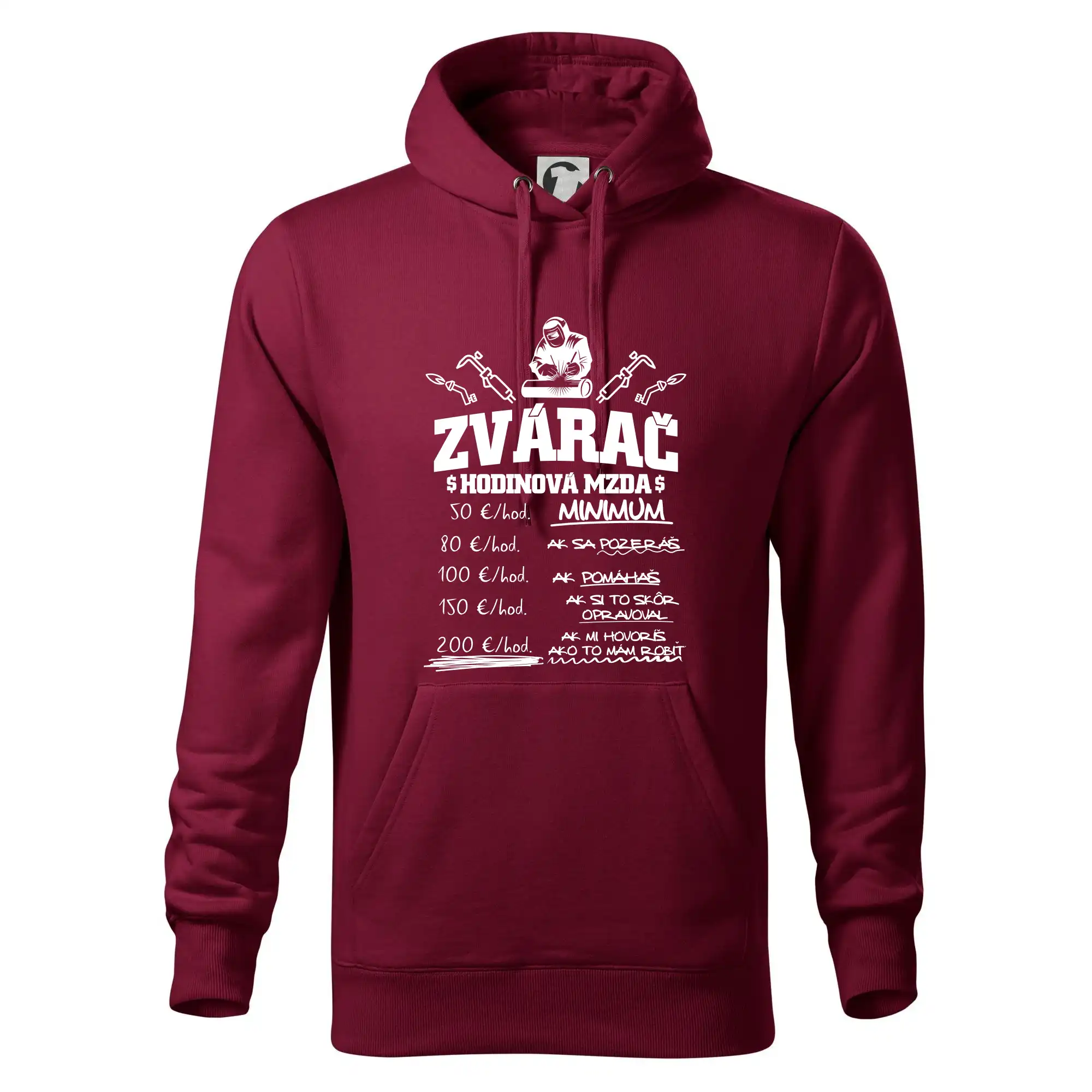 Hodinová mzda zvárač