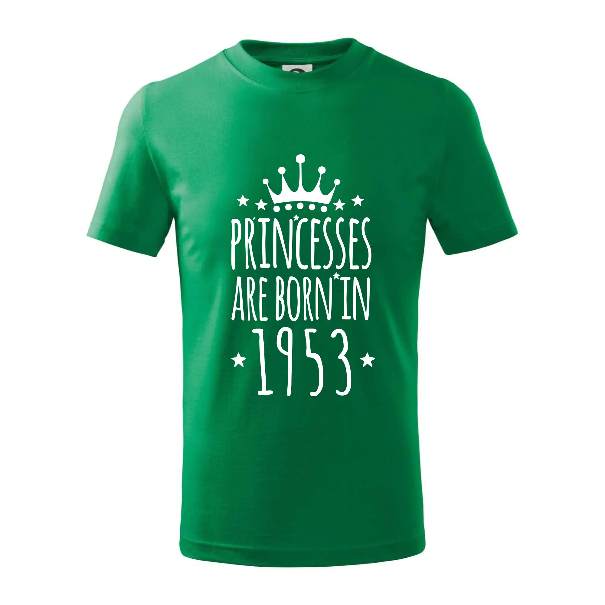 Tričká k narodeninám - Princesses are born in 1953 - Tričko detské bavlnené