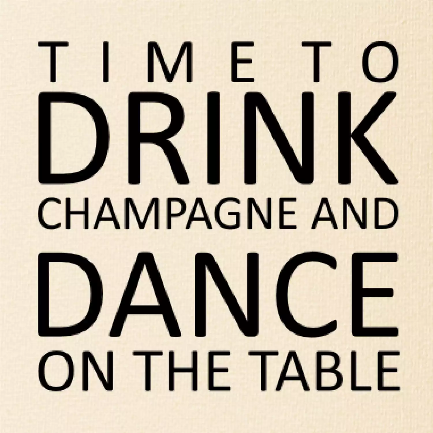 Time to drink Champagne