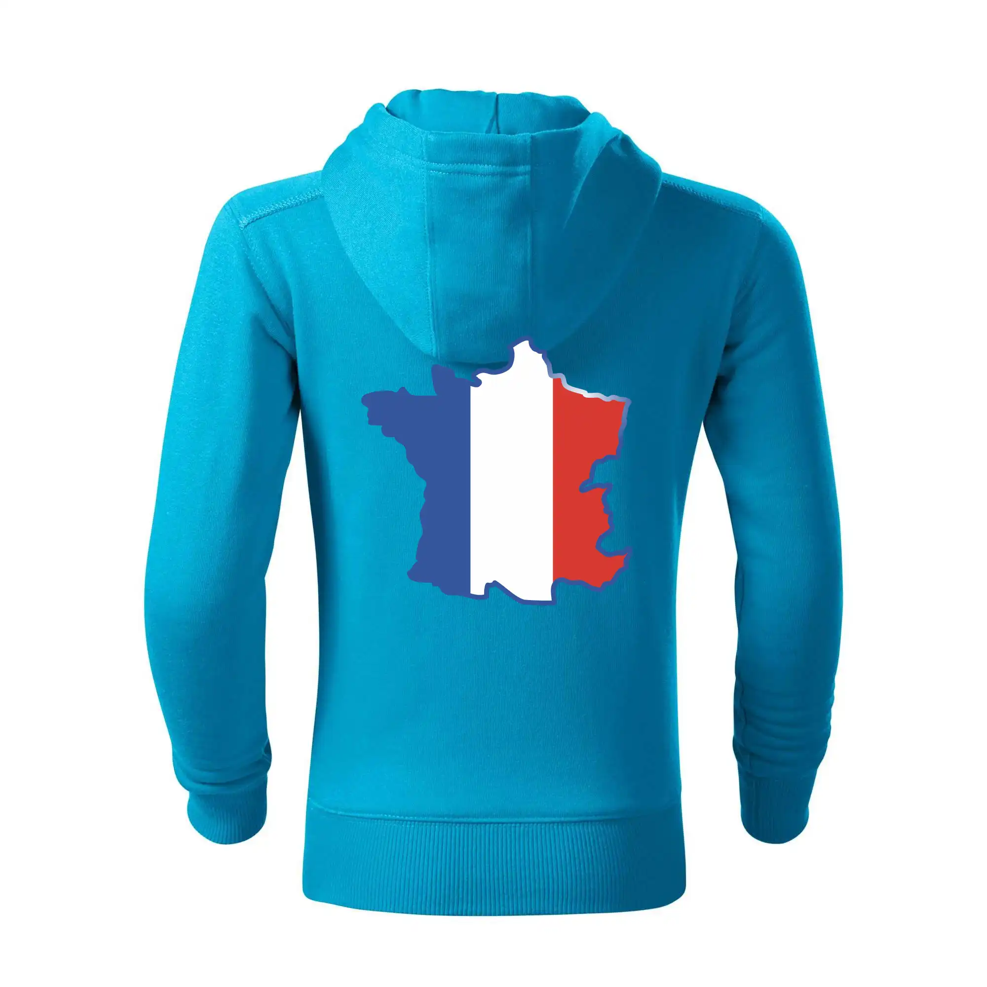 Francouzská vlajka mapa obrys