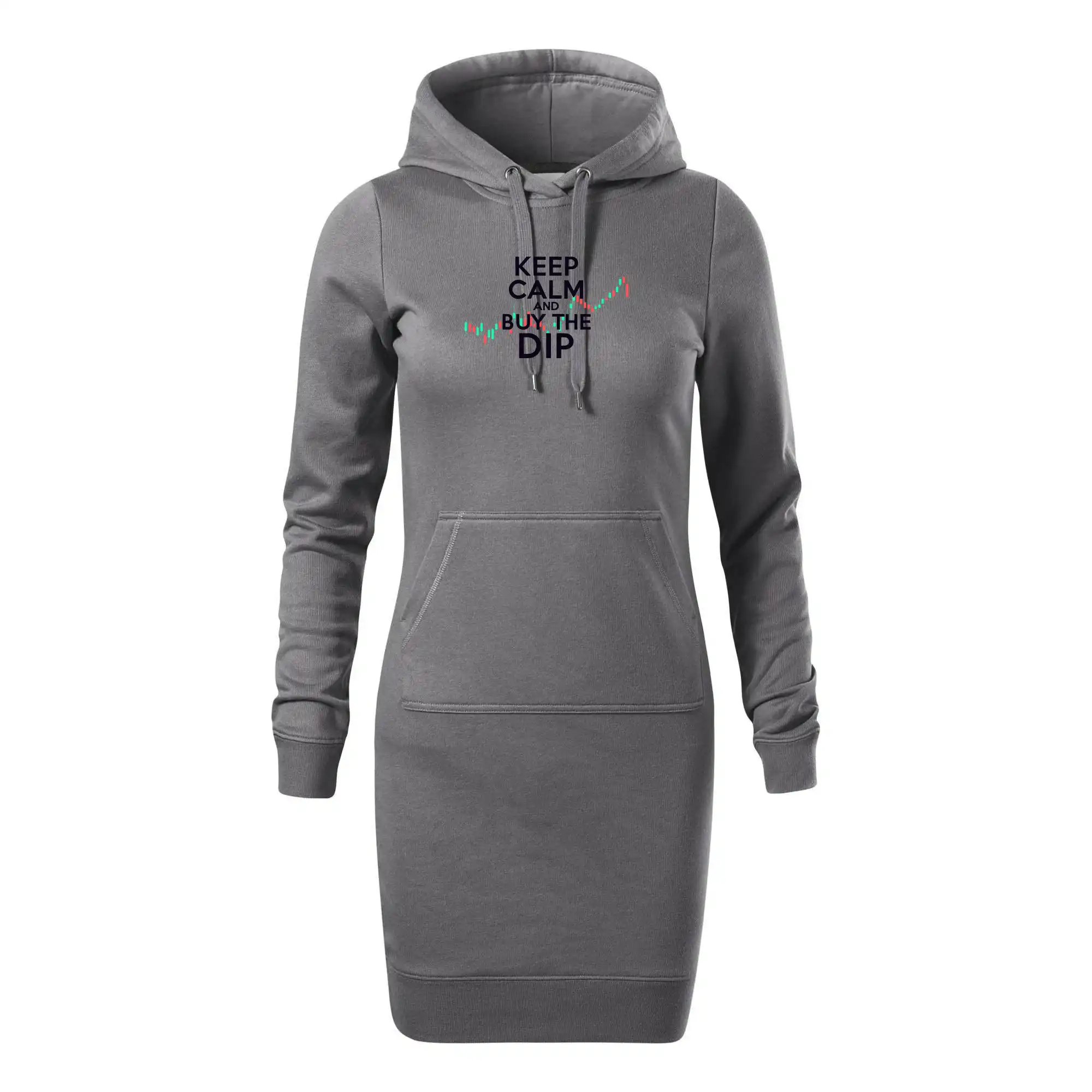 Zeleno červený graf Keep Calm and Buy the Dip