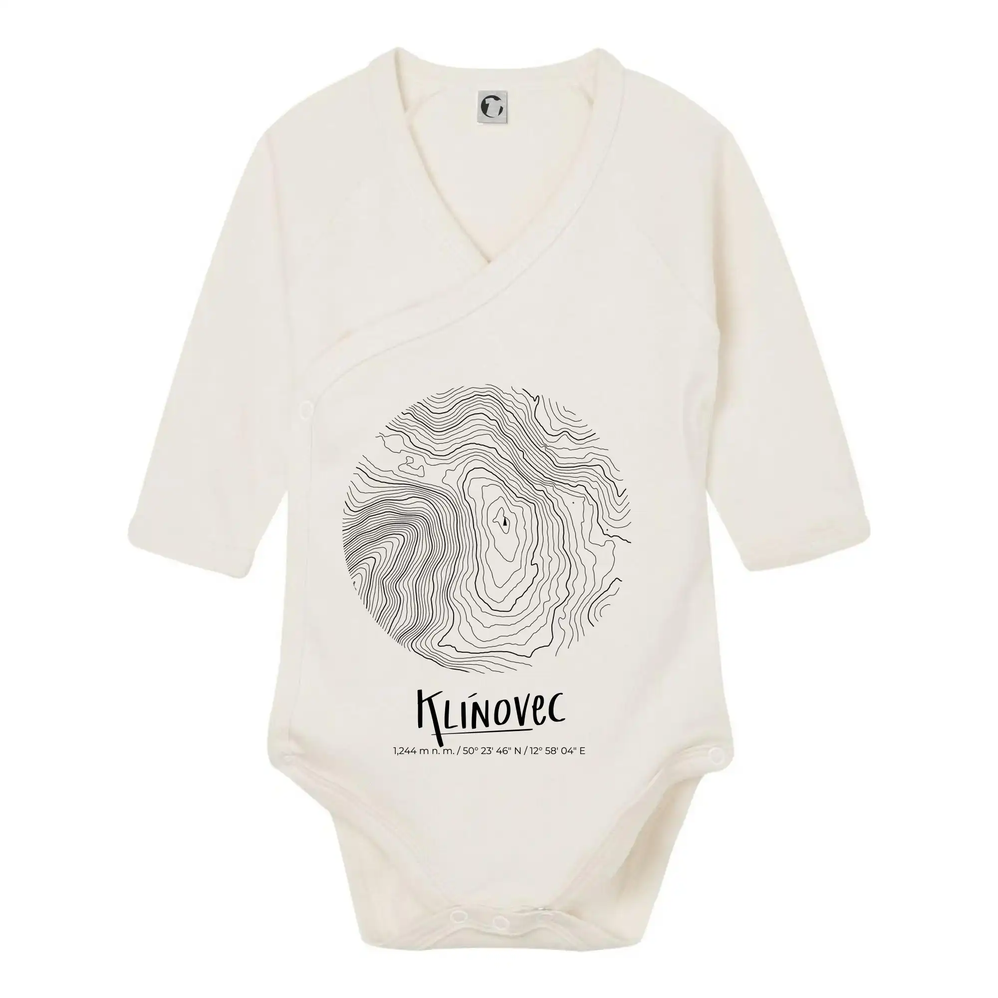 Klínovec - vrstevnice v kruhu