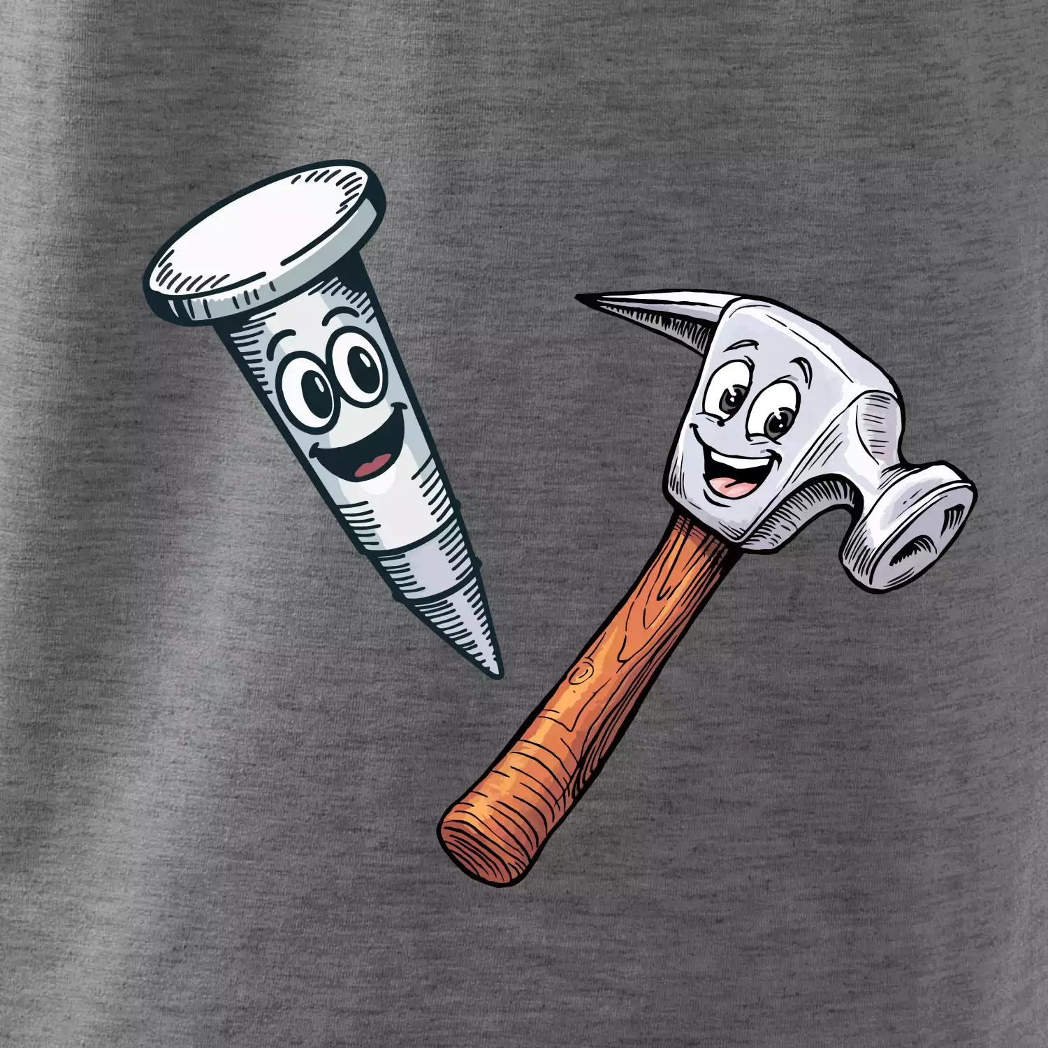 Parové triko - Kladivo a hřebík