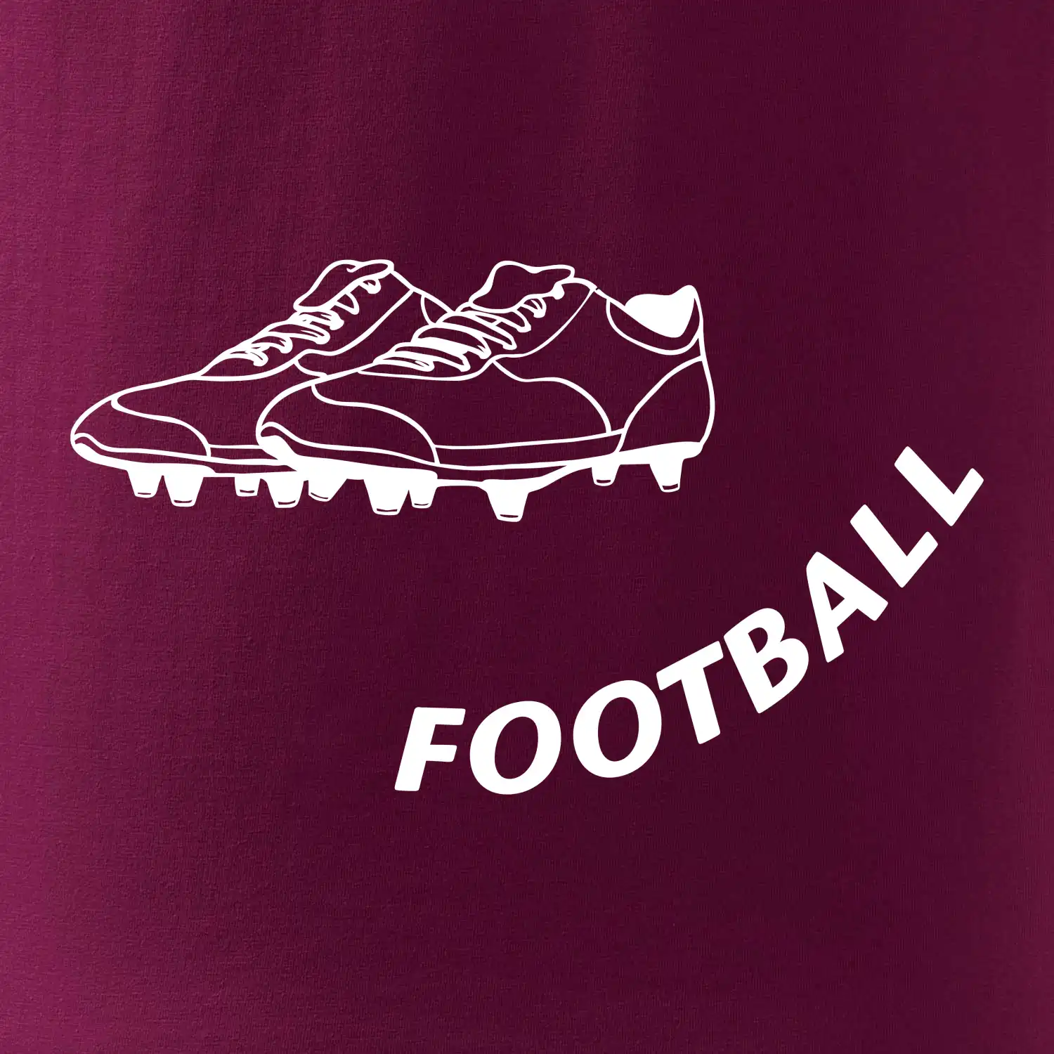 FOOTBALL nápis šikmo