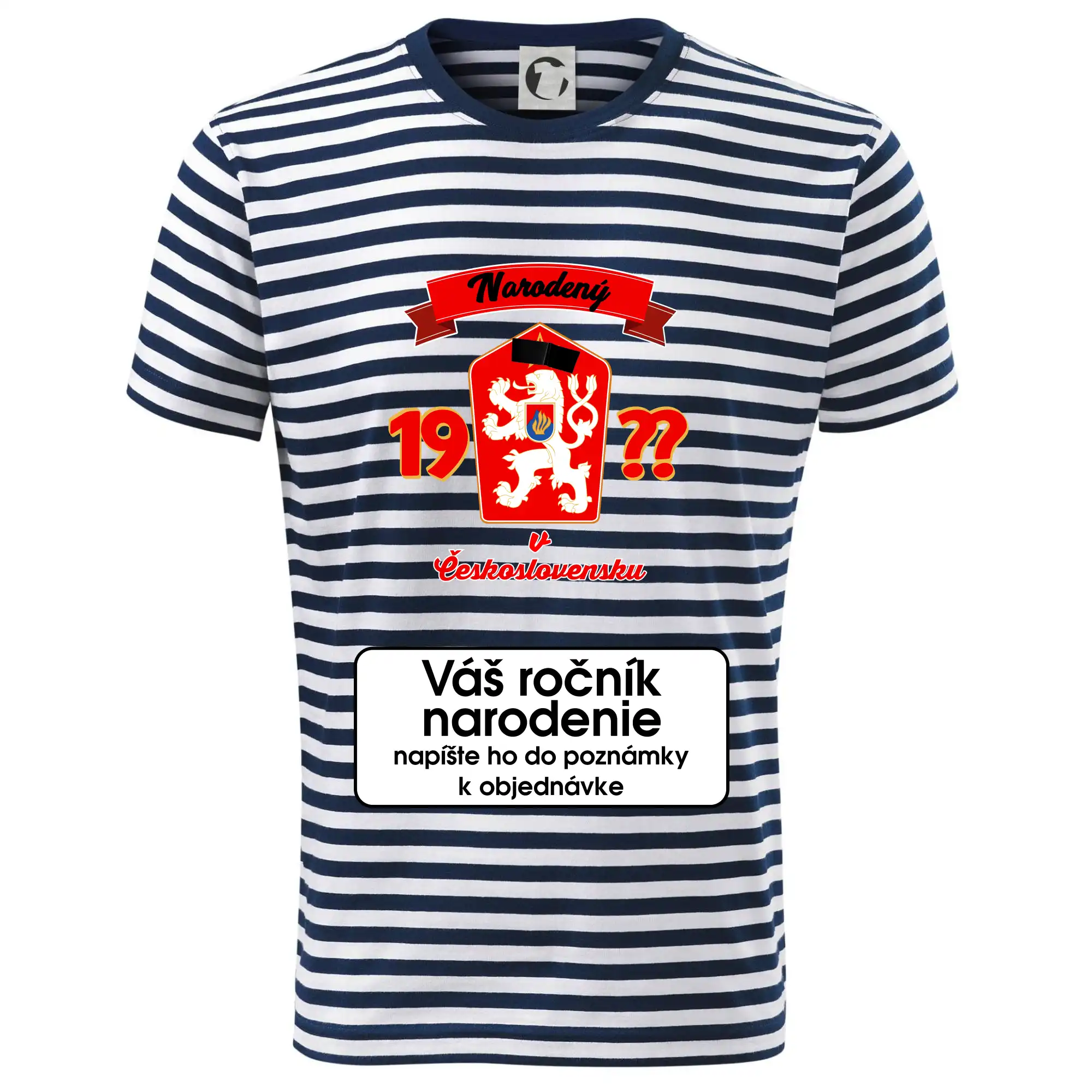 Prelepená hviezda - Narodený v Československu - vlastný ročník - Dětské triko na vodu