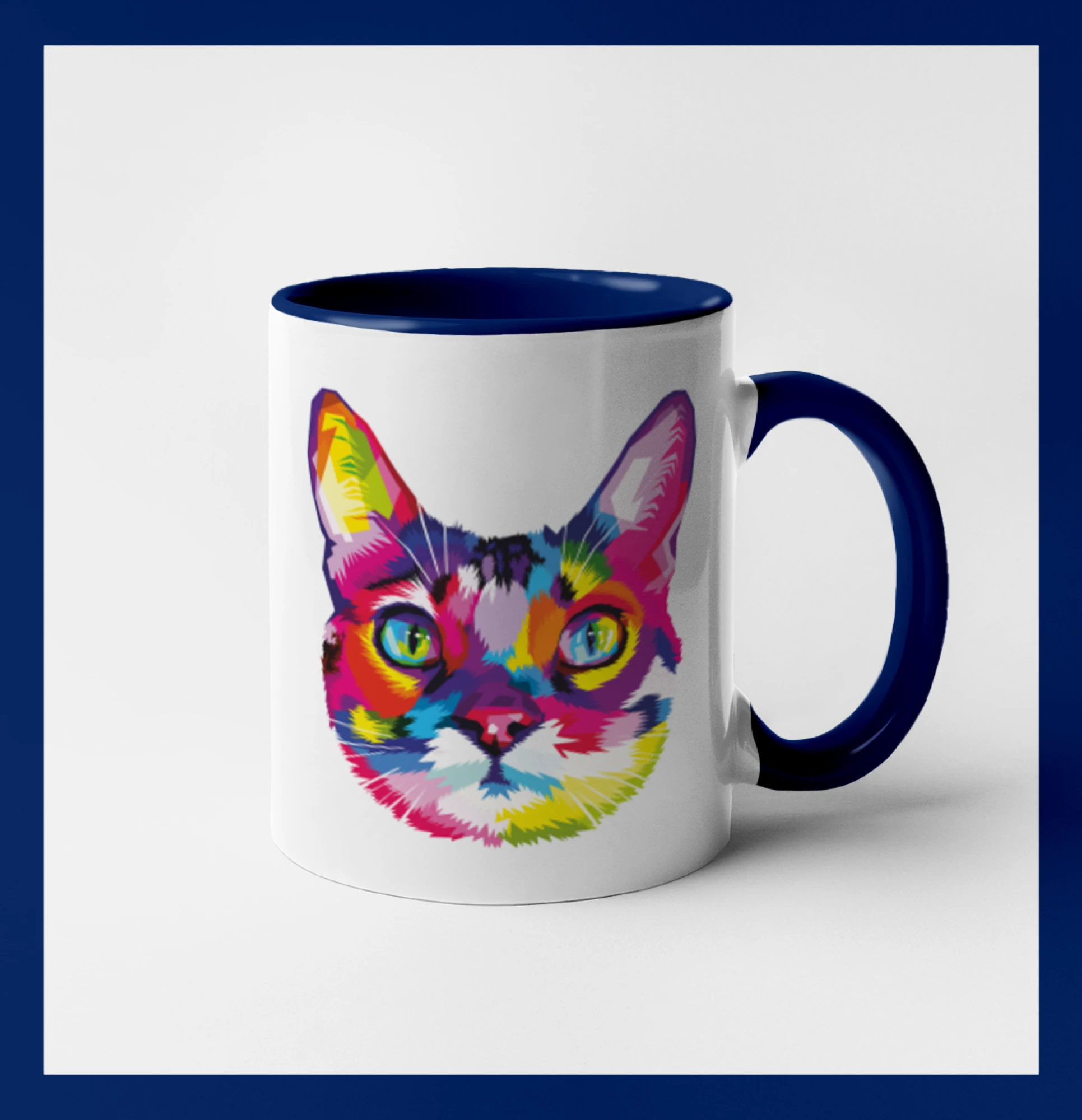 Kočka duhová hlava