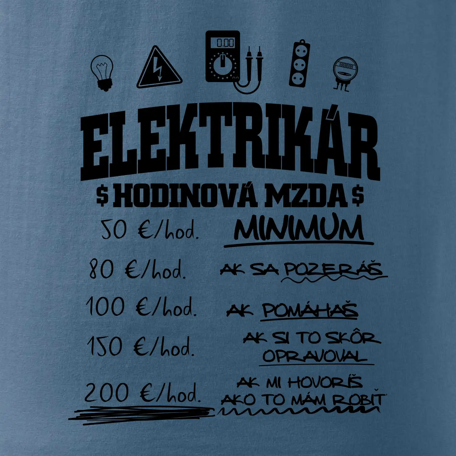 Hodinová mzda elektrikár SK