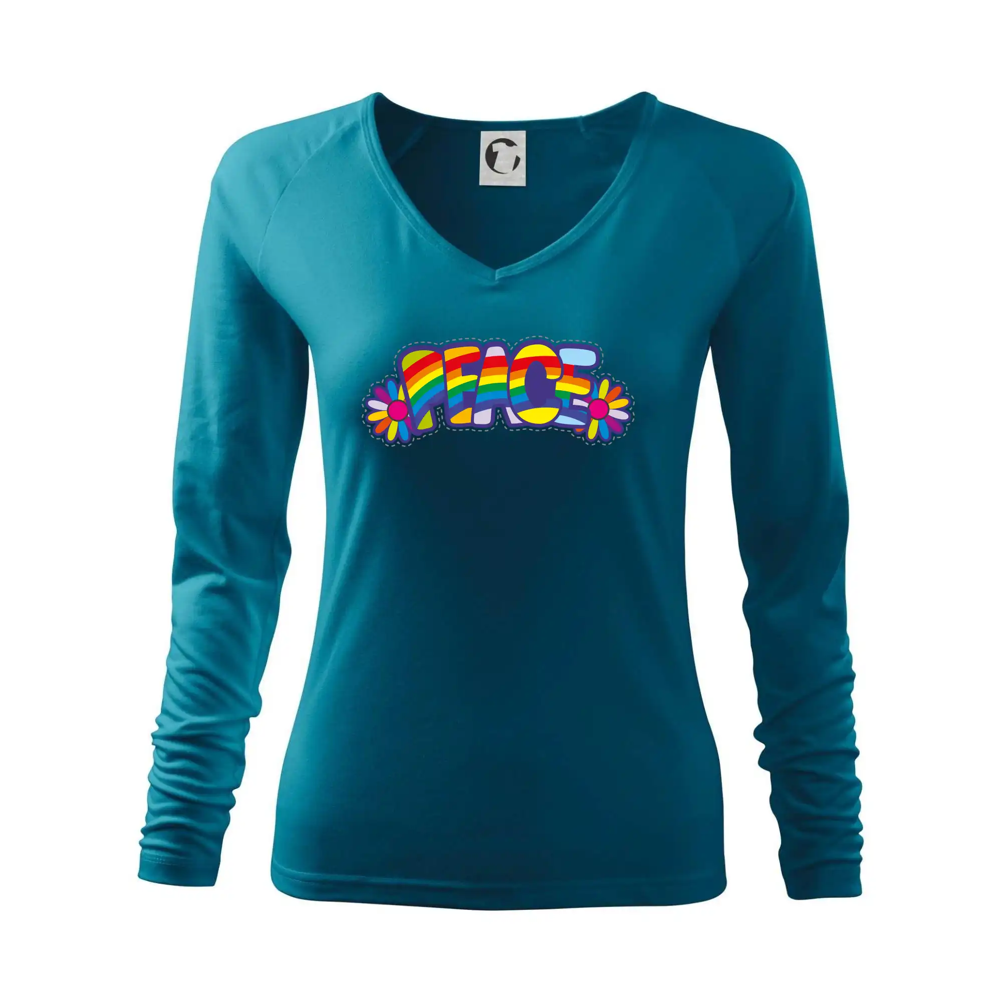 Peace nápis duhový