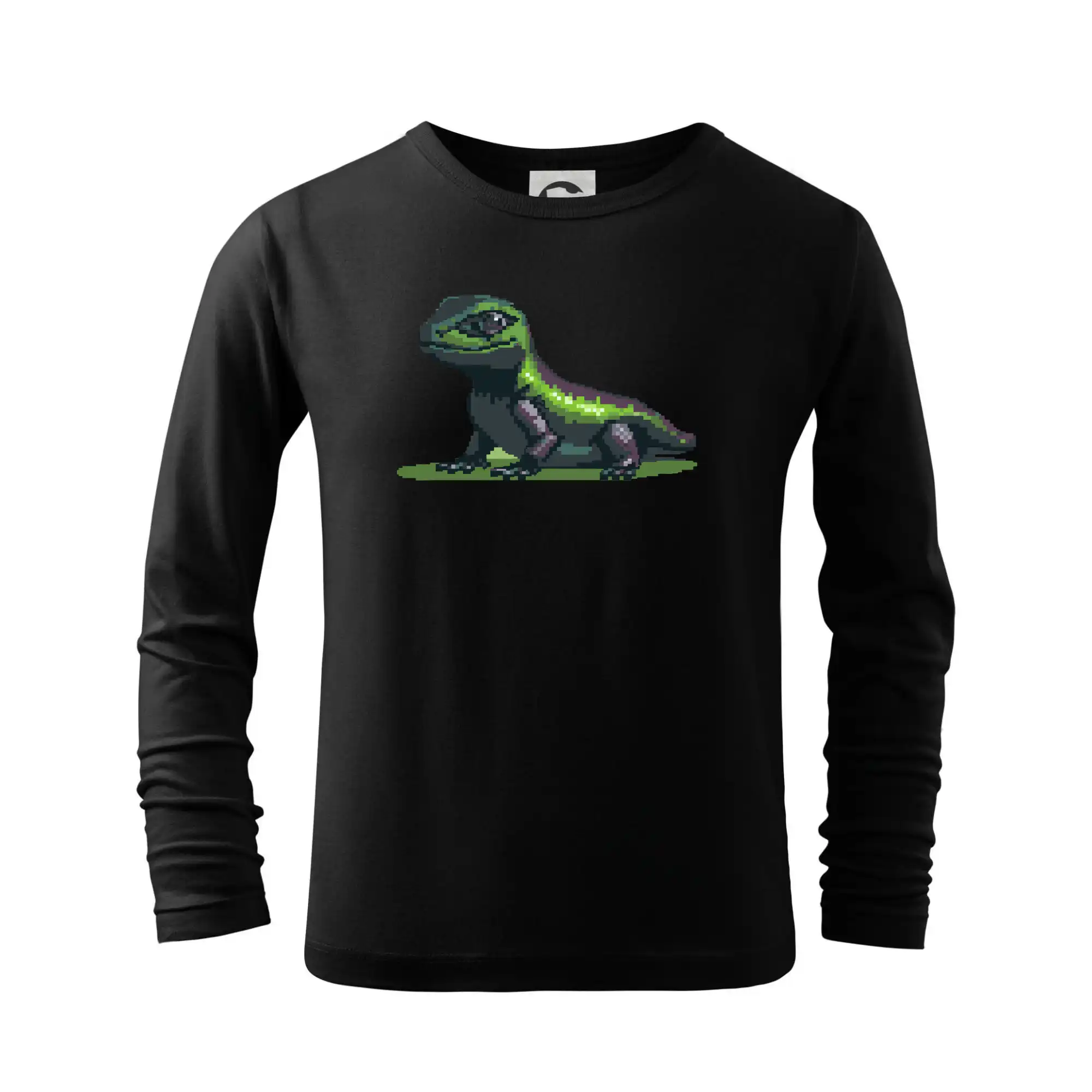 Tričká so zvieratami - Leguán pixel - Tričko detské Long Sleeve