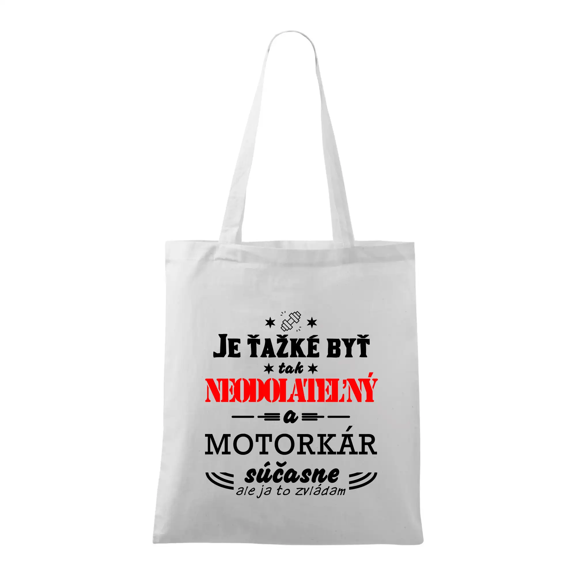 Tričká a mikiny s potlačou motoriek – pre pravých motorkárov - Neodolateľný motorkár - Taška bavlnená