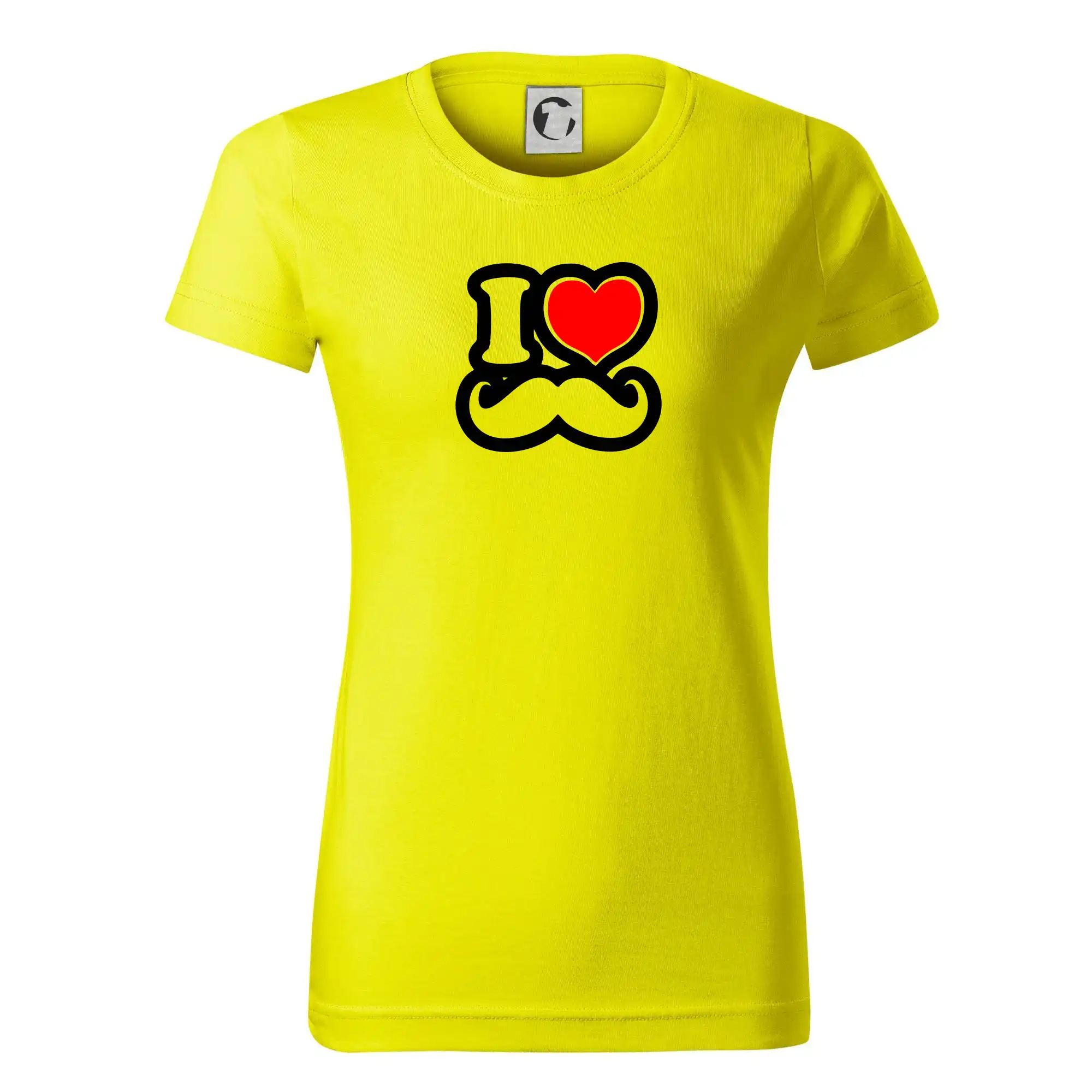 i love mustache - obrys