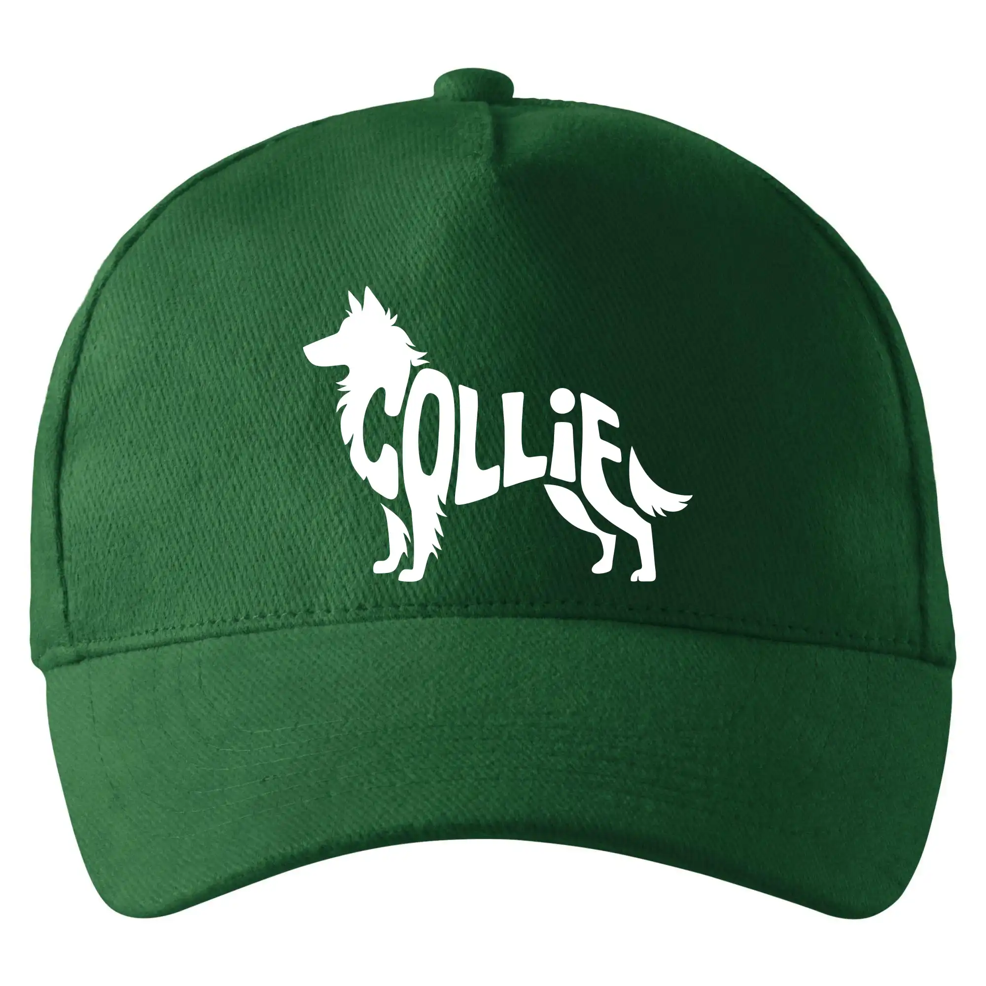 Border kólia na tričku - Colie nápis v tele - Šiltovka so zahnutým šiltom a mosaznou sponou