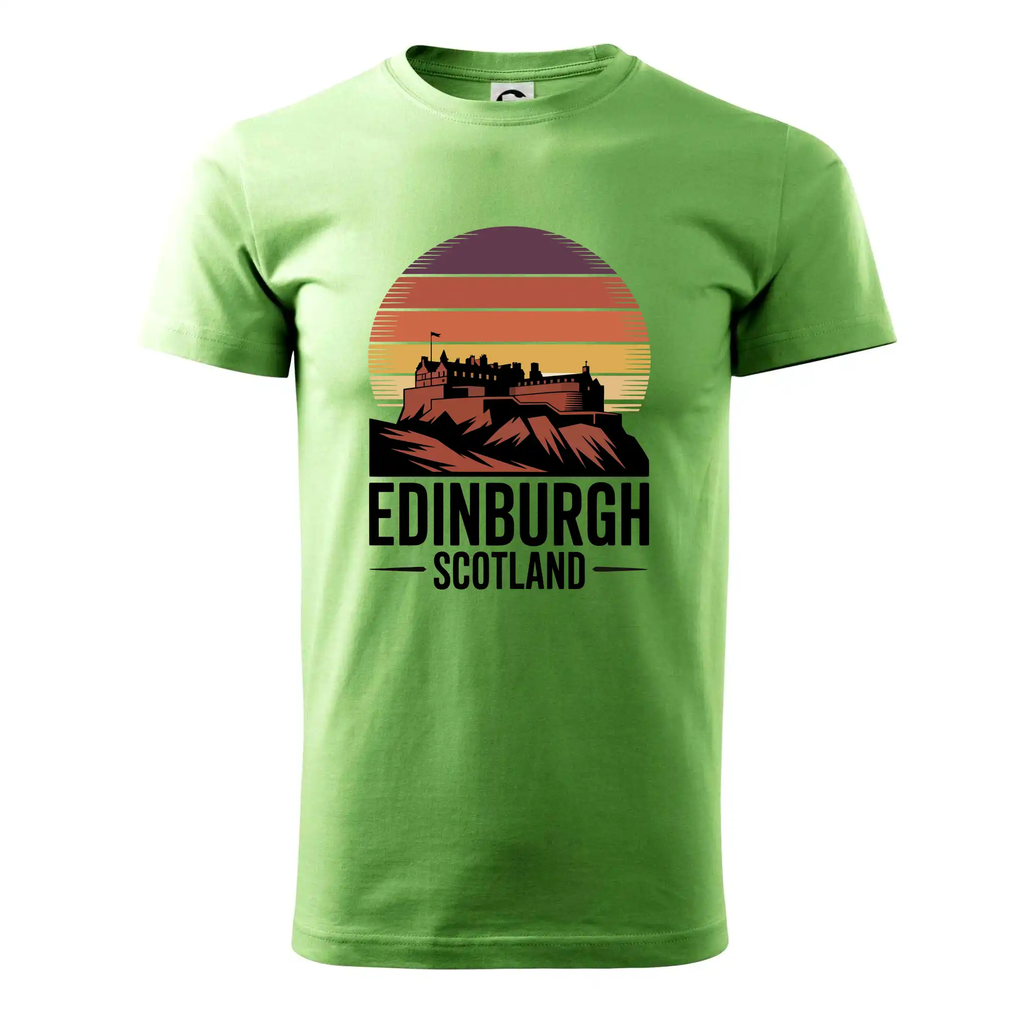 Motívy štátnych vlajok - Scotland Edinburgh Castle - Klasické pánske tričko vyššej gramáže