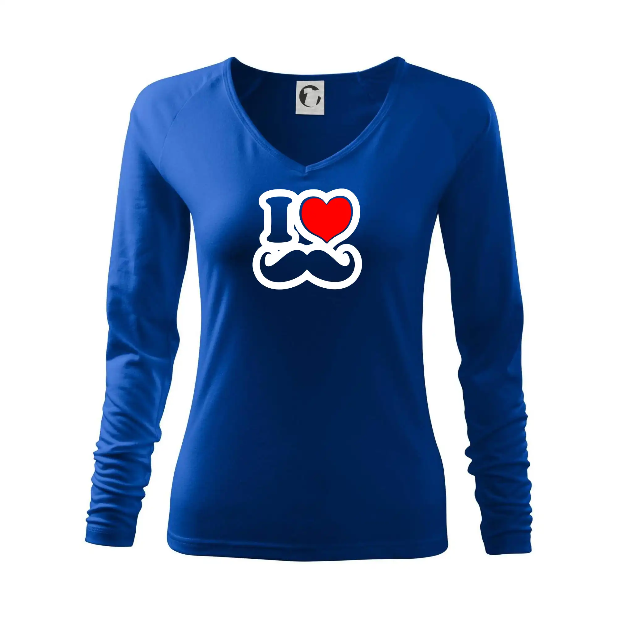 i love mustache - obrys