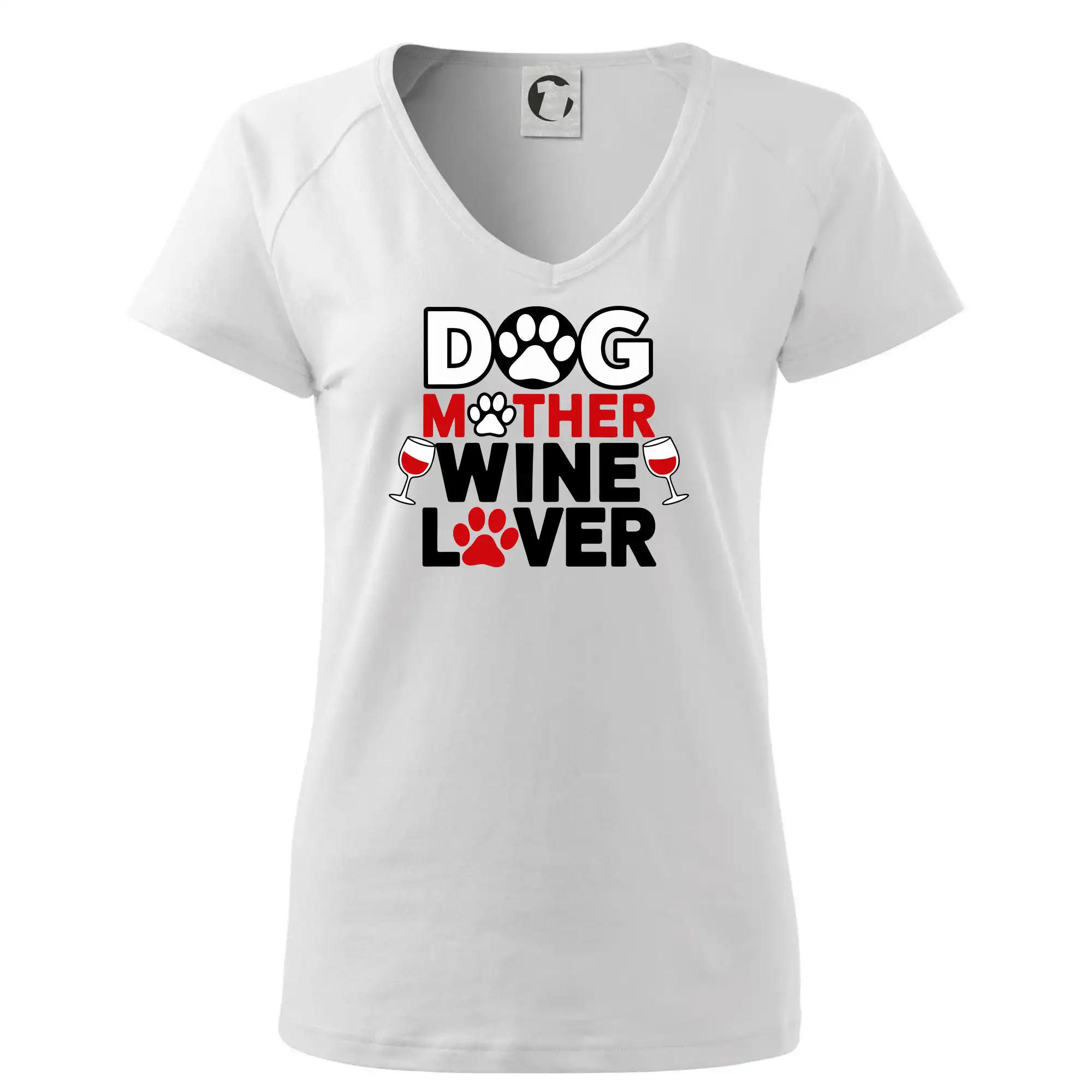 Dog mother wine lover