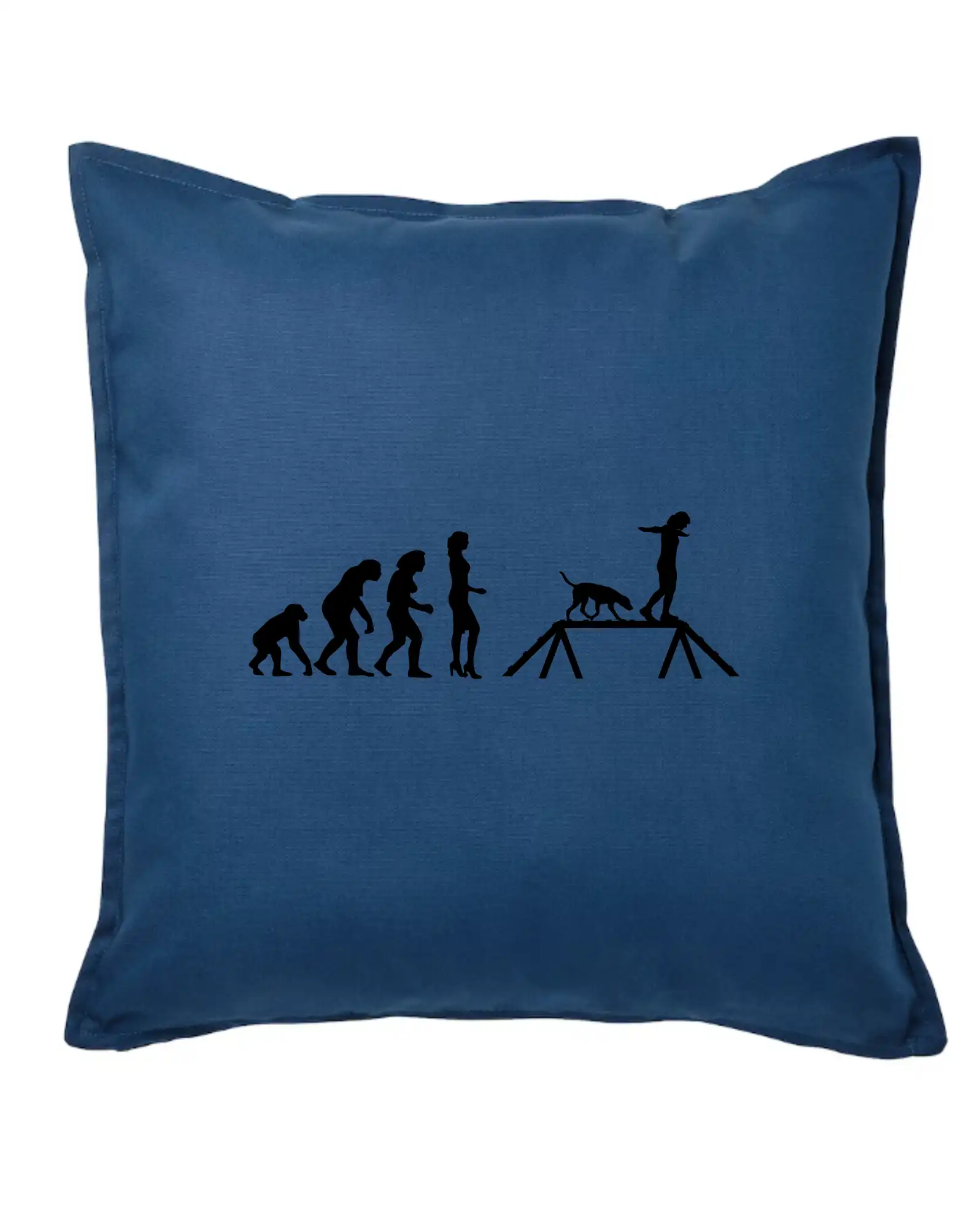 Tričká s potlačou evolúcia - Evolúcia agility žena - Vankúš 50x50