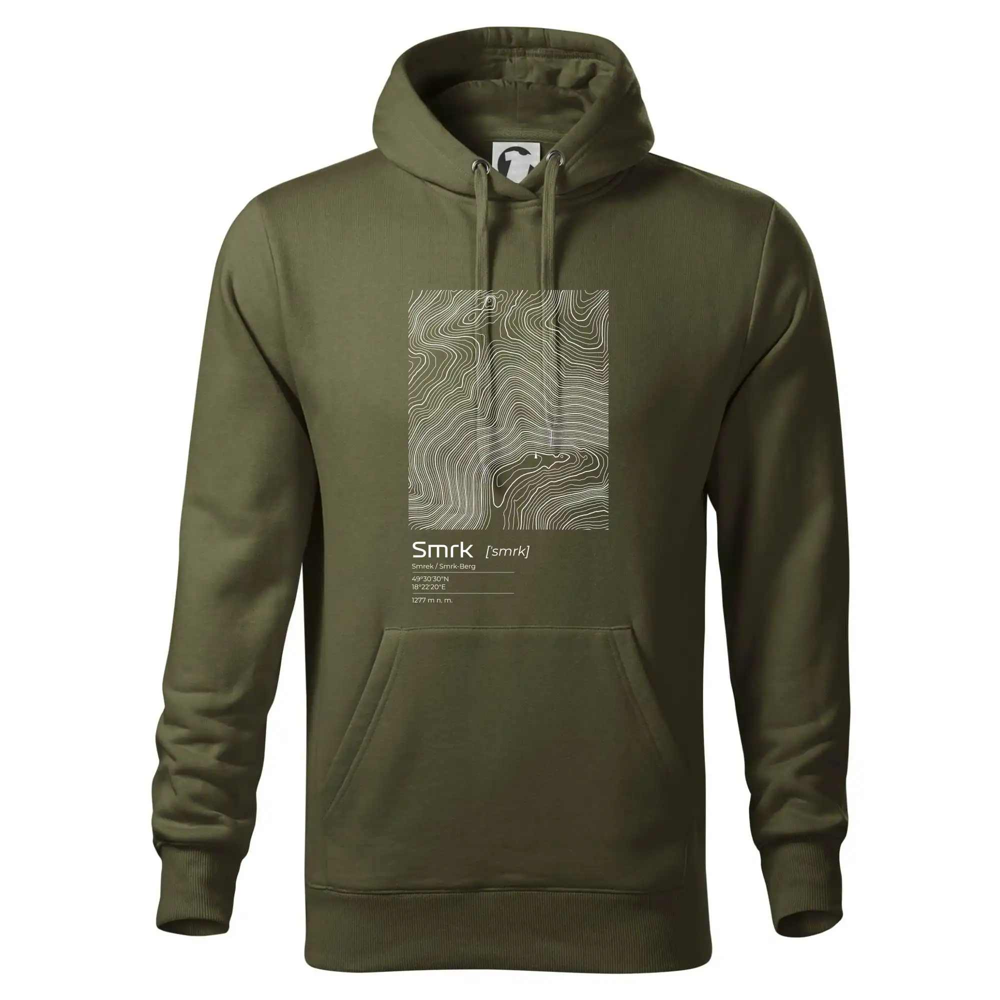 Smrk - vrstevnice v obdélníku