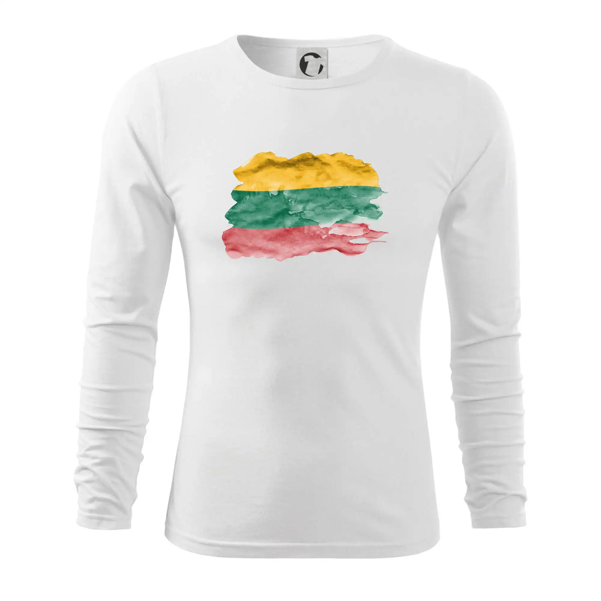 Motívy štátnych vlajok - Litva vlajka rozpitá - Tričko s dlhým rukávom FIT-T long sleeve