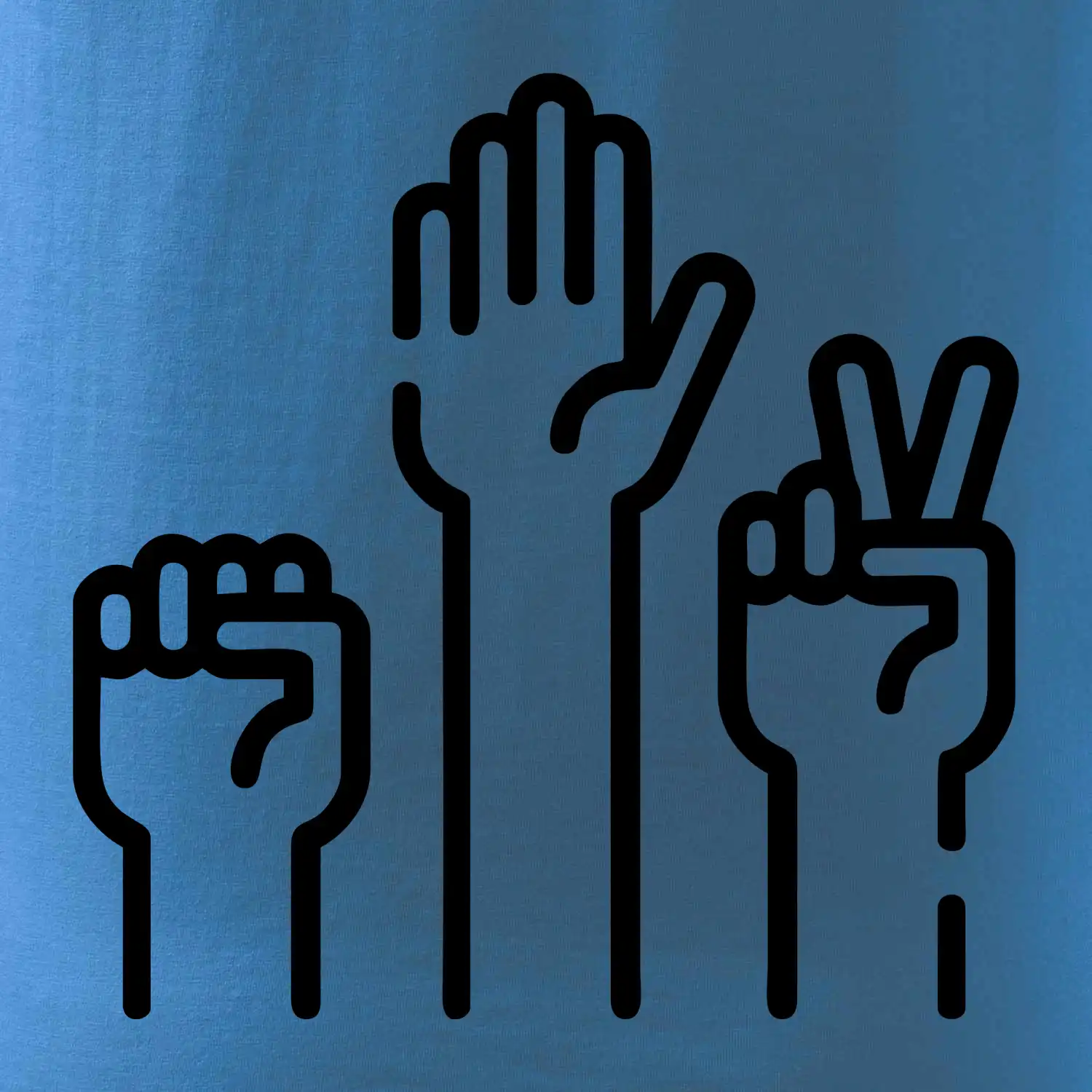 Kamen nůžky papír ikony