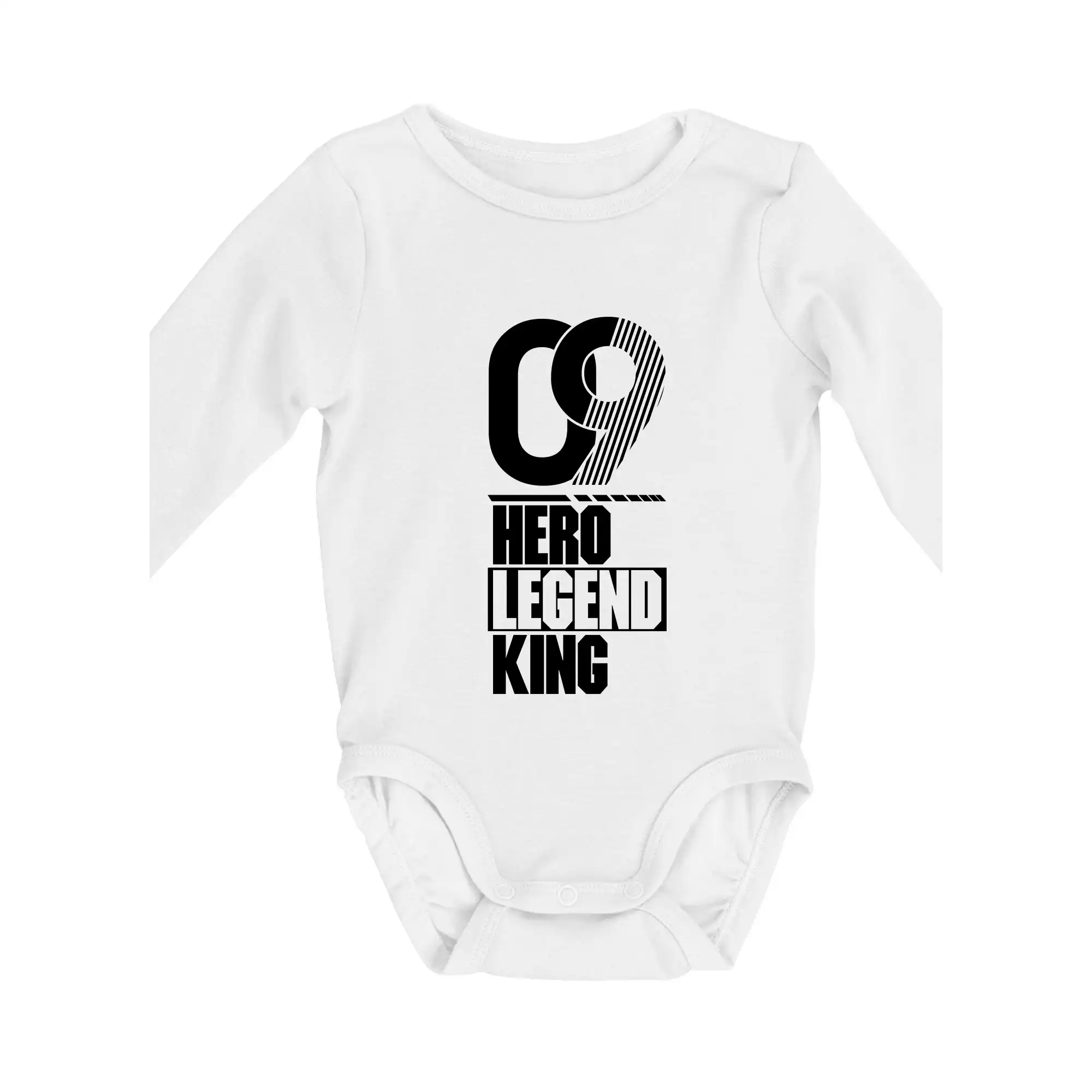 Narodeninové tričká pre hrdinov - Hero, Legend, King/Queen 2009 - Body dojčenské s dlhým rukávom