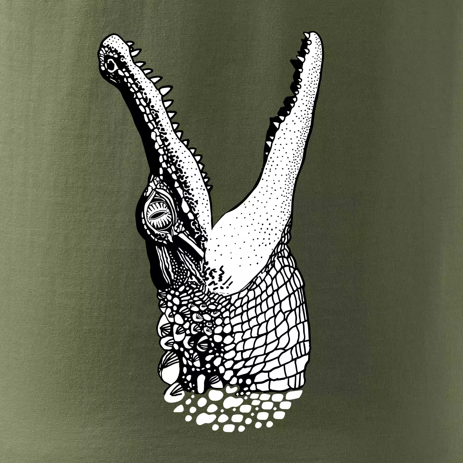 Krokodíl kreslený  (Pecka design)