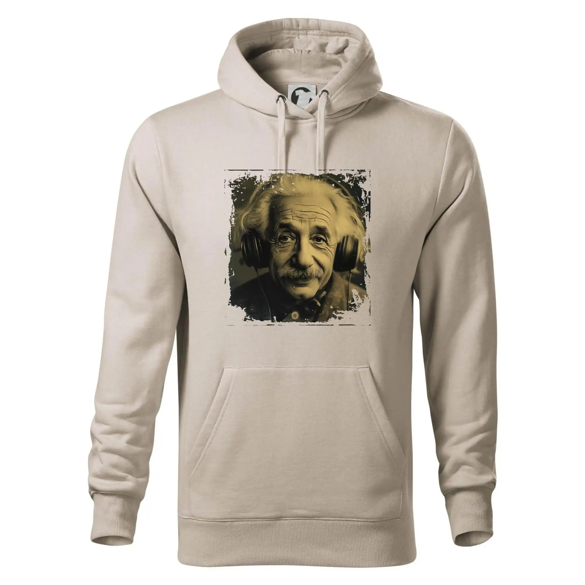 Albert se sluchátky