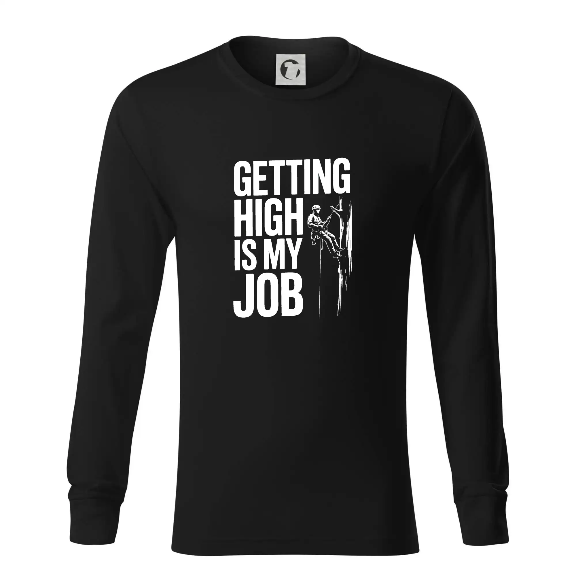 Trička pro horolezcov - Getting High is my job - Tričko s dlhým rukávom LS R05