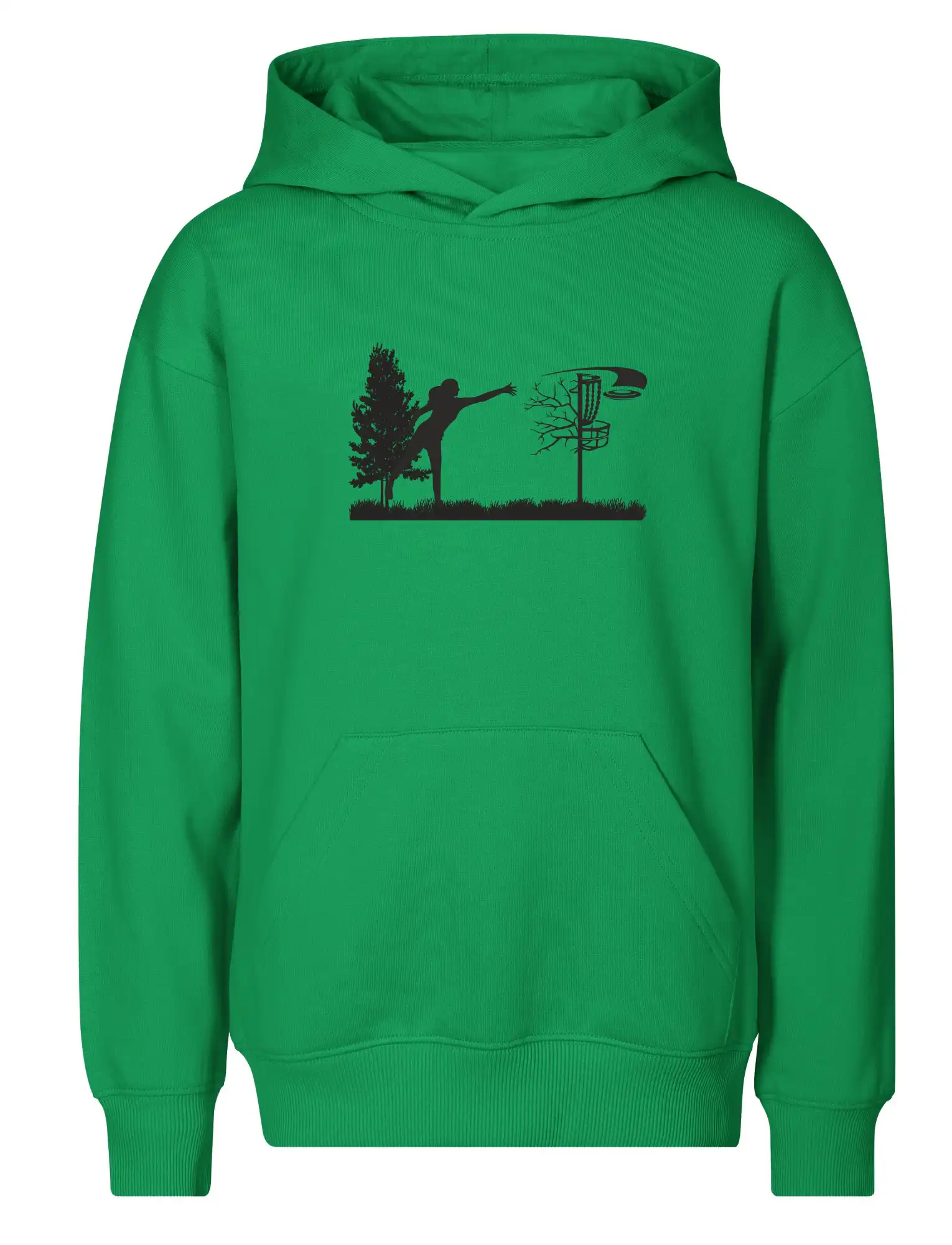 Disc golf - žena čierny obrázok