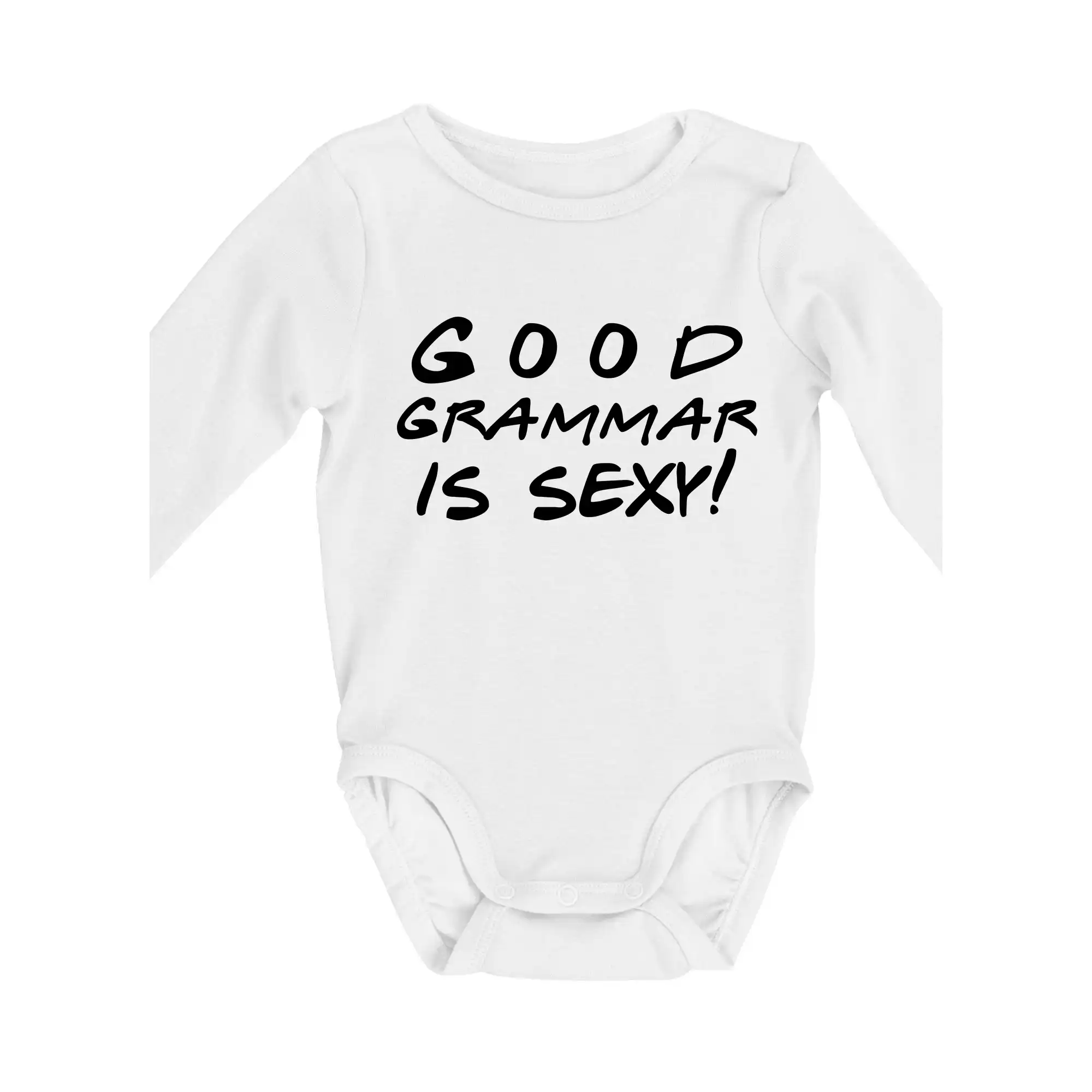 Ďalšie tričká pre školákov - Good grammar is sexy - Body dojčenské s dlhým rukávom