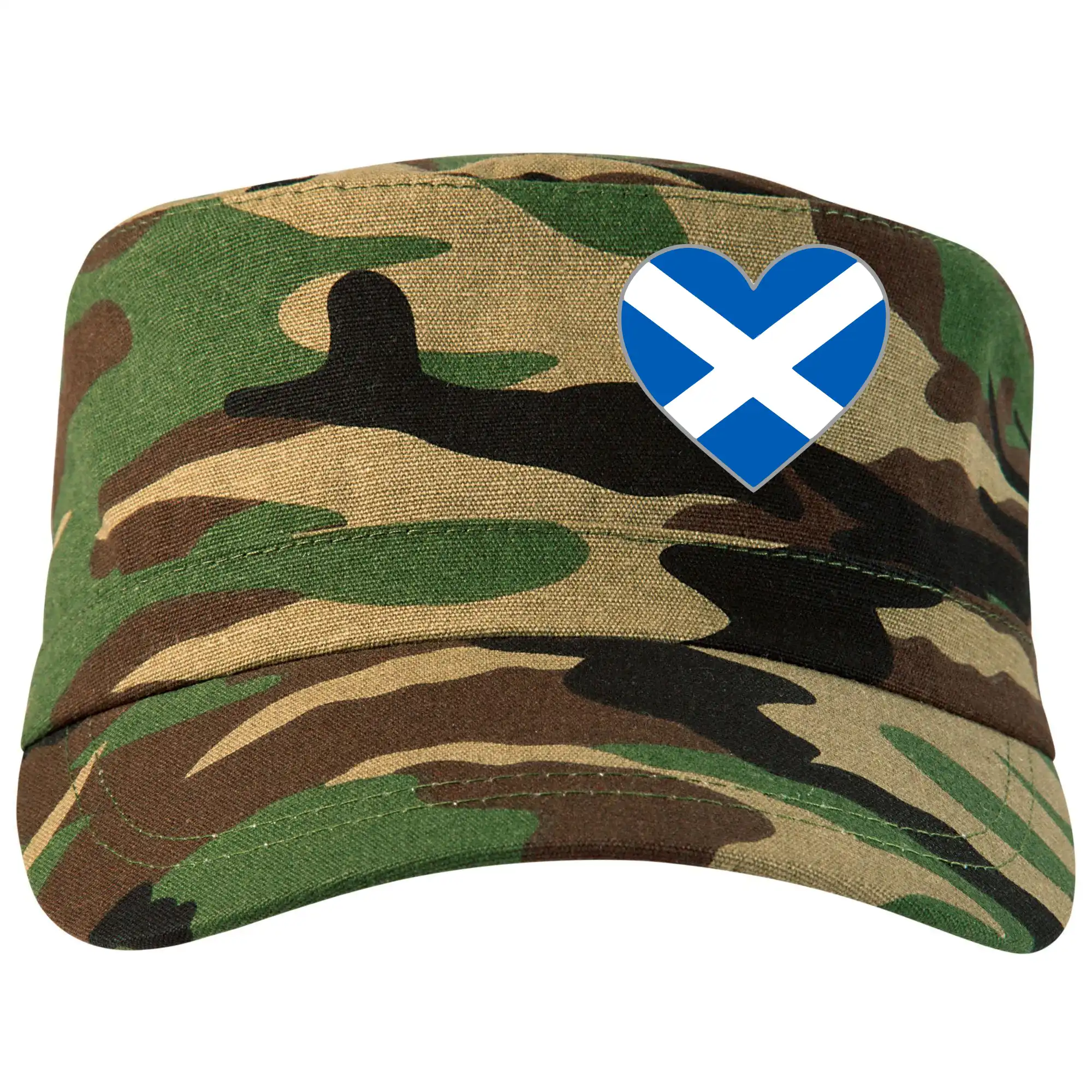 Motívy štátnych vlajok - Škótske srdce na prsník - Šiltovka CAMO