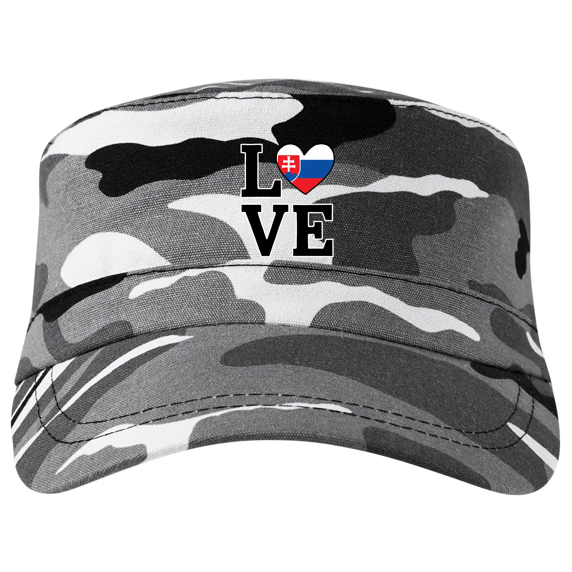 Motívy štátnych vlajok - Love Slovenská vlajka - Šiltovka CAMO