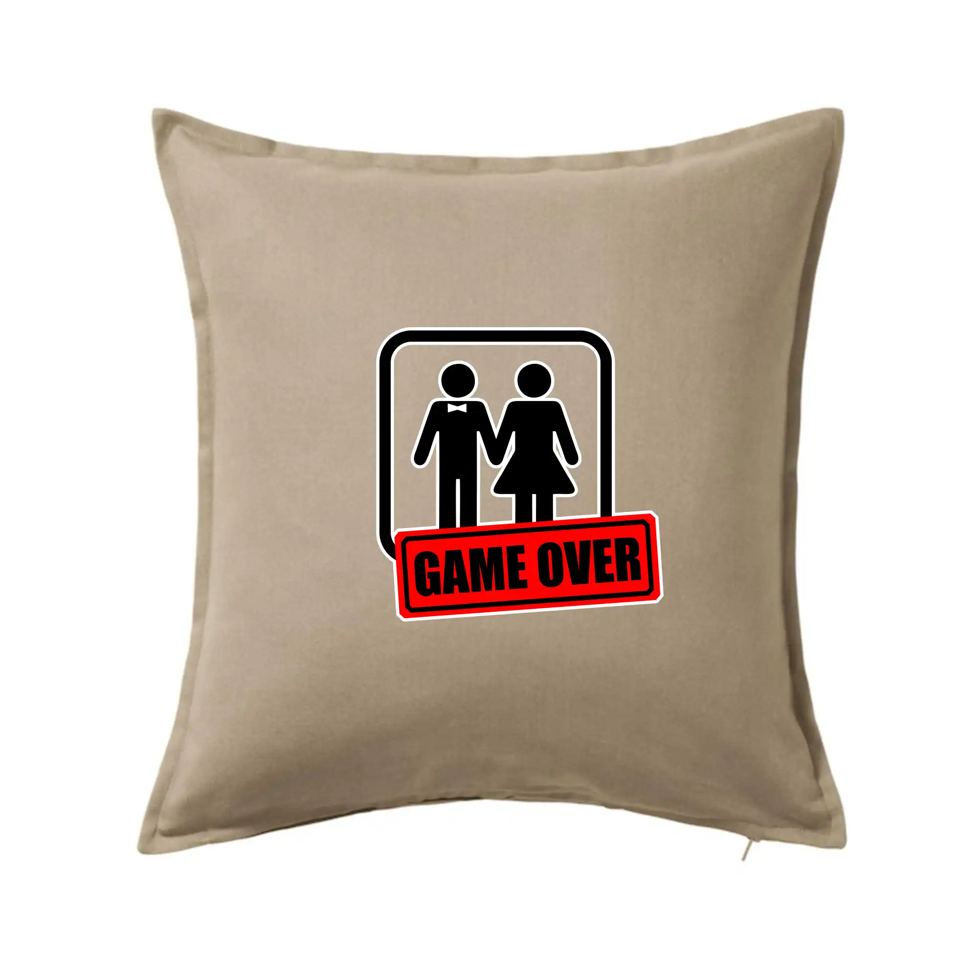 Tričká na rozlúčku so slobodou - Bachelor Party - Game over (hetero) - Vankúš 50x50