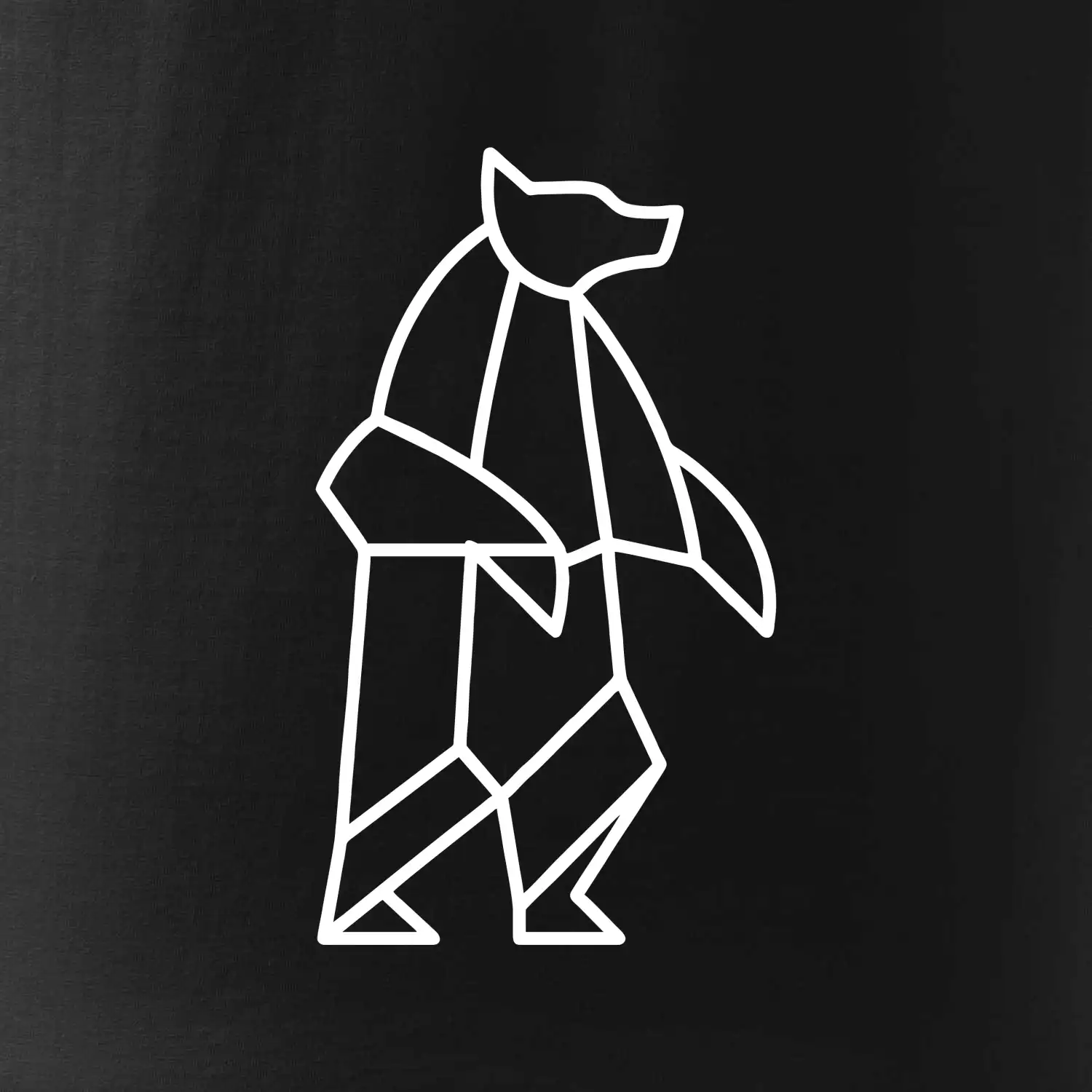 Geometrie lední medvěd stojící