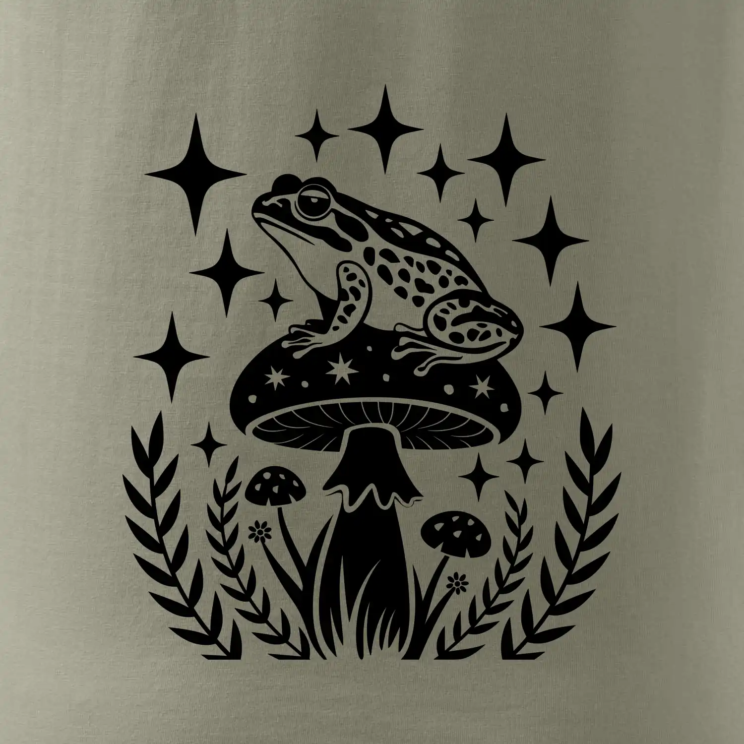 Goblincore hvězdy a houba