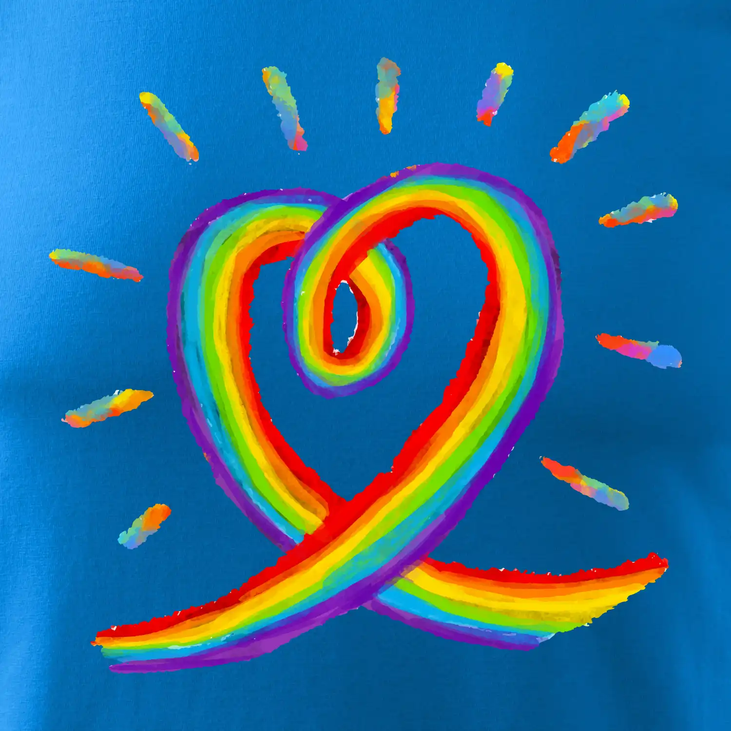 Srdce pride duha kreslená