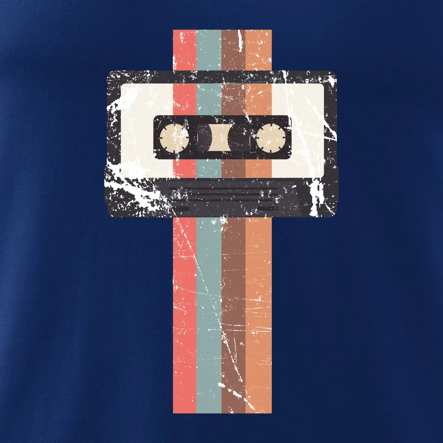 Retro kazeta - pruhy