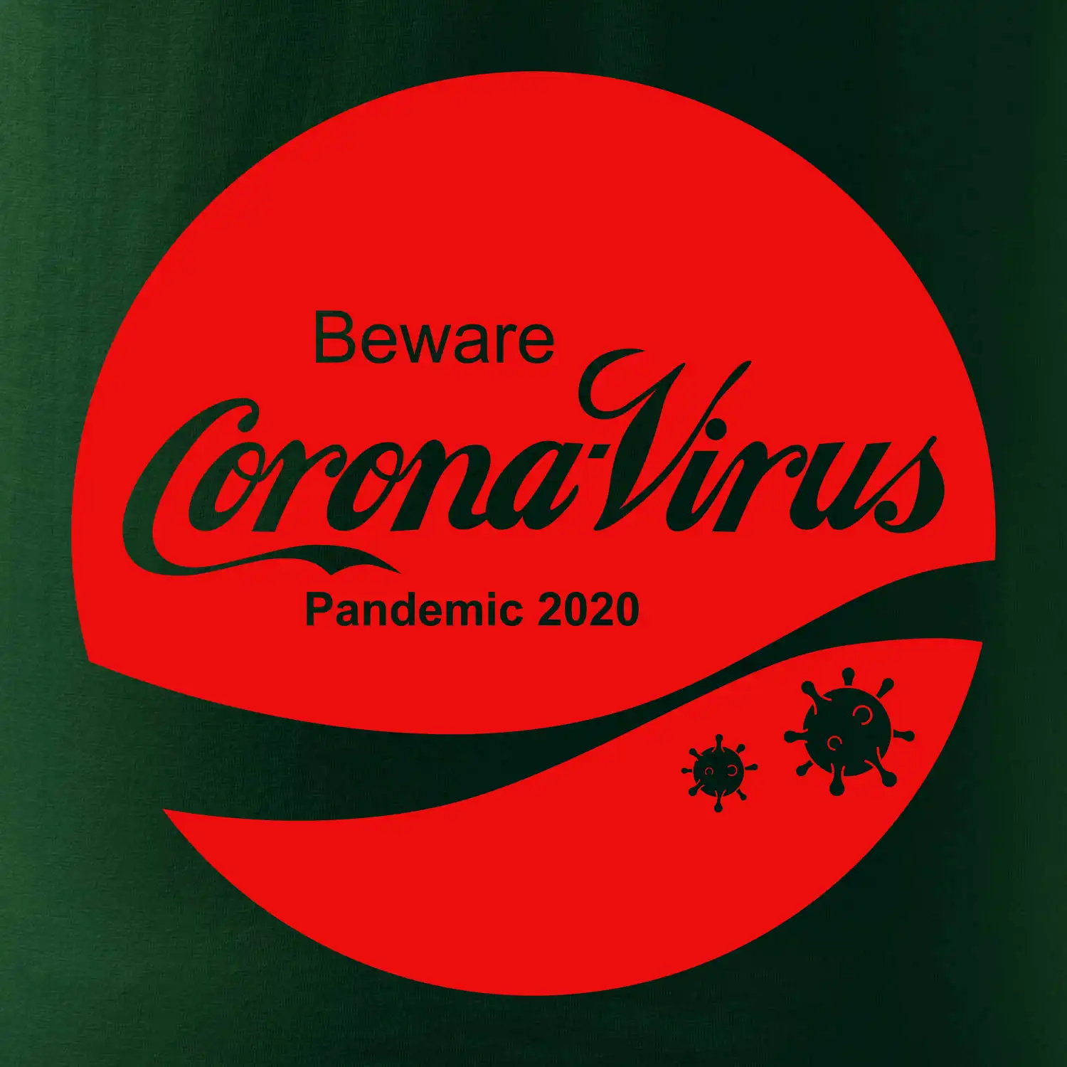 Corona virus pandemic logo