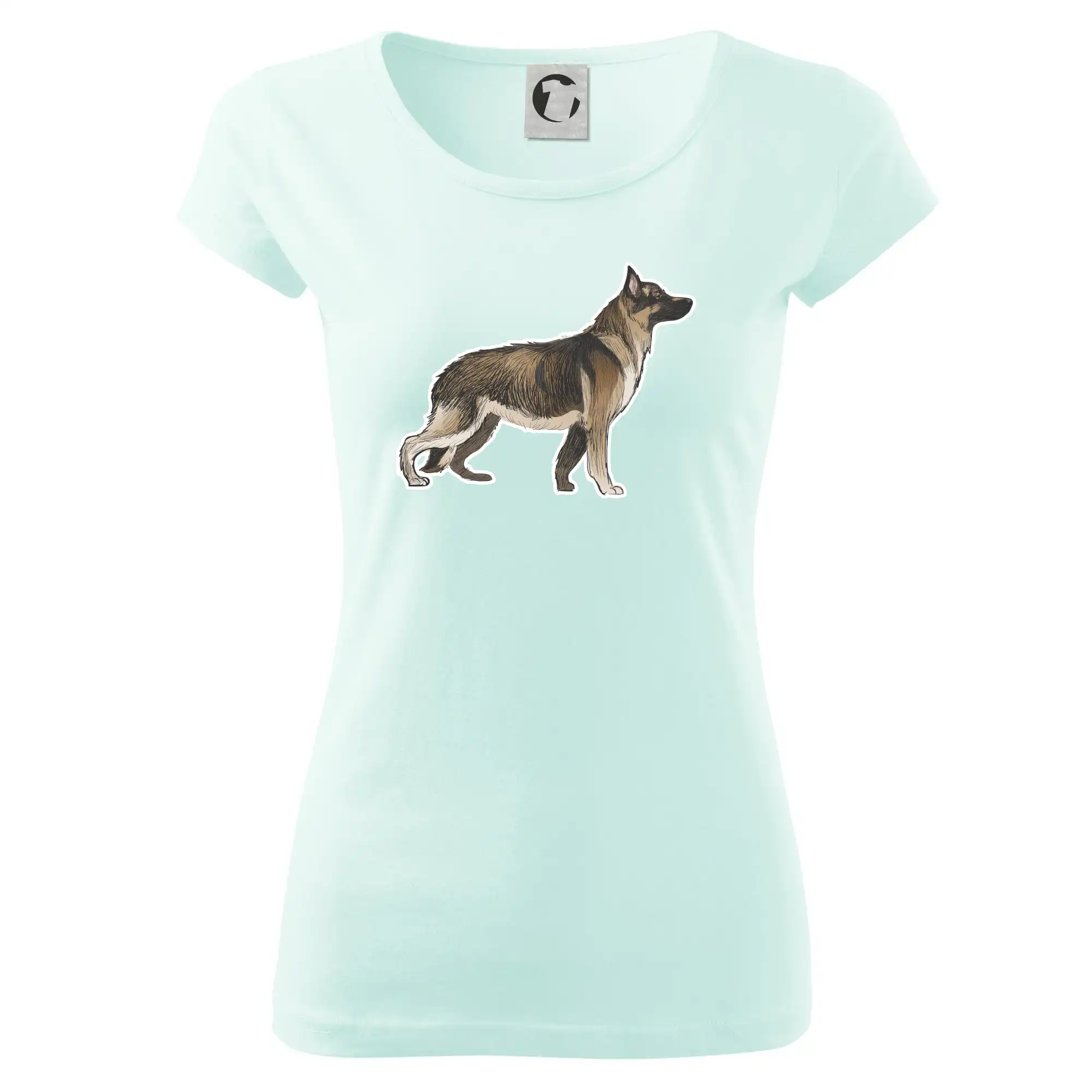 Německý ovčák - hnědý kreslený