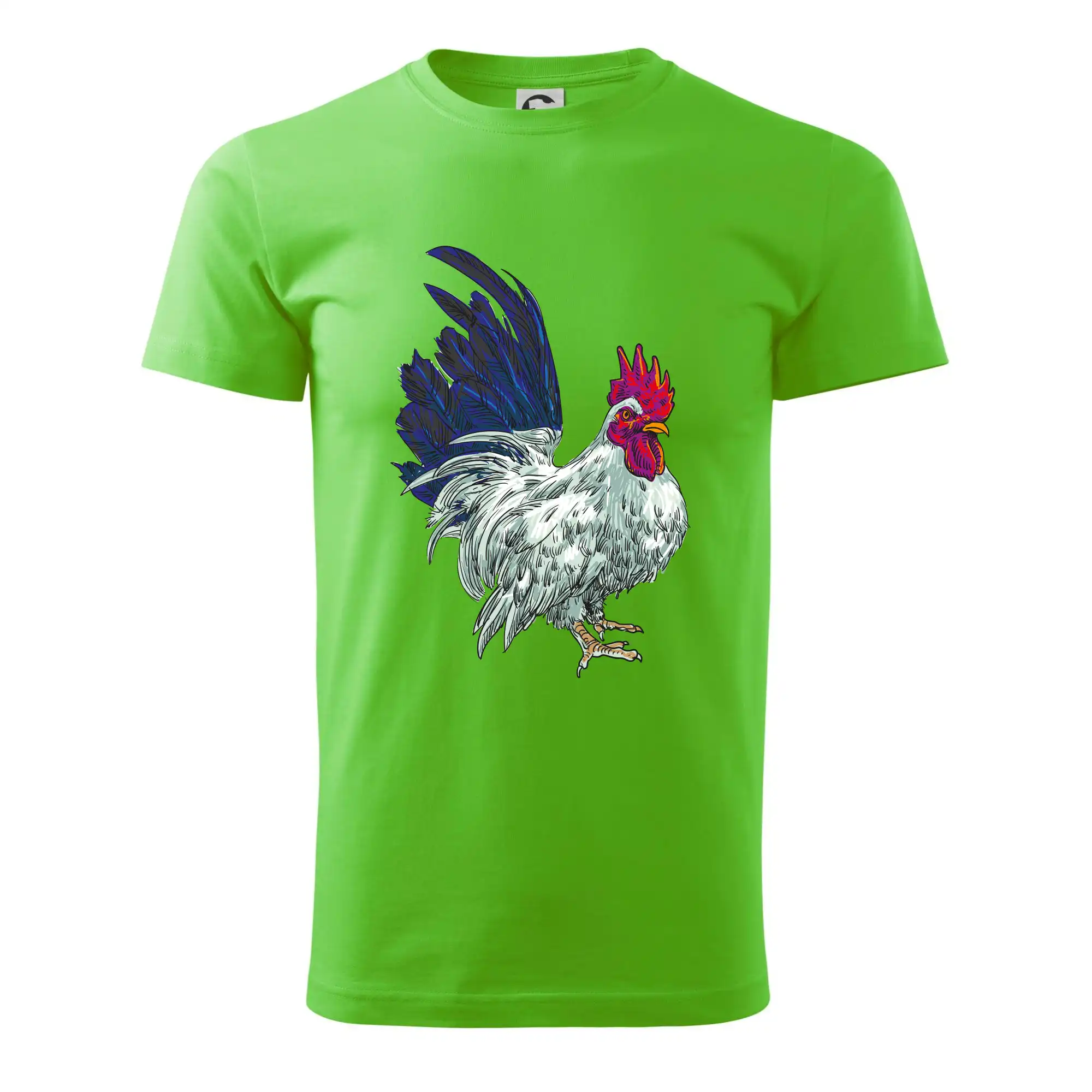 Kohout kreslený bílý