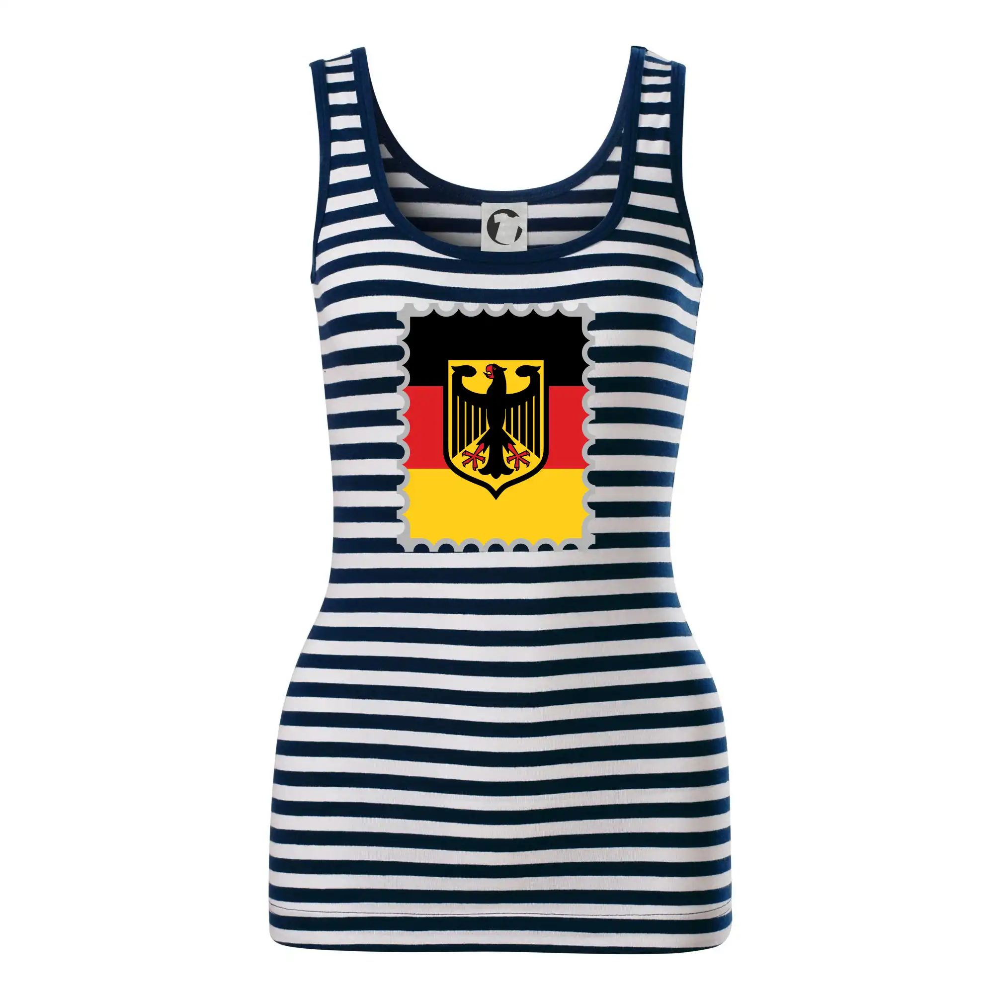 Tričká Nemecko - Nemecká známka - vlajka - Sailor tielko na vodu