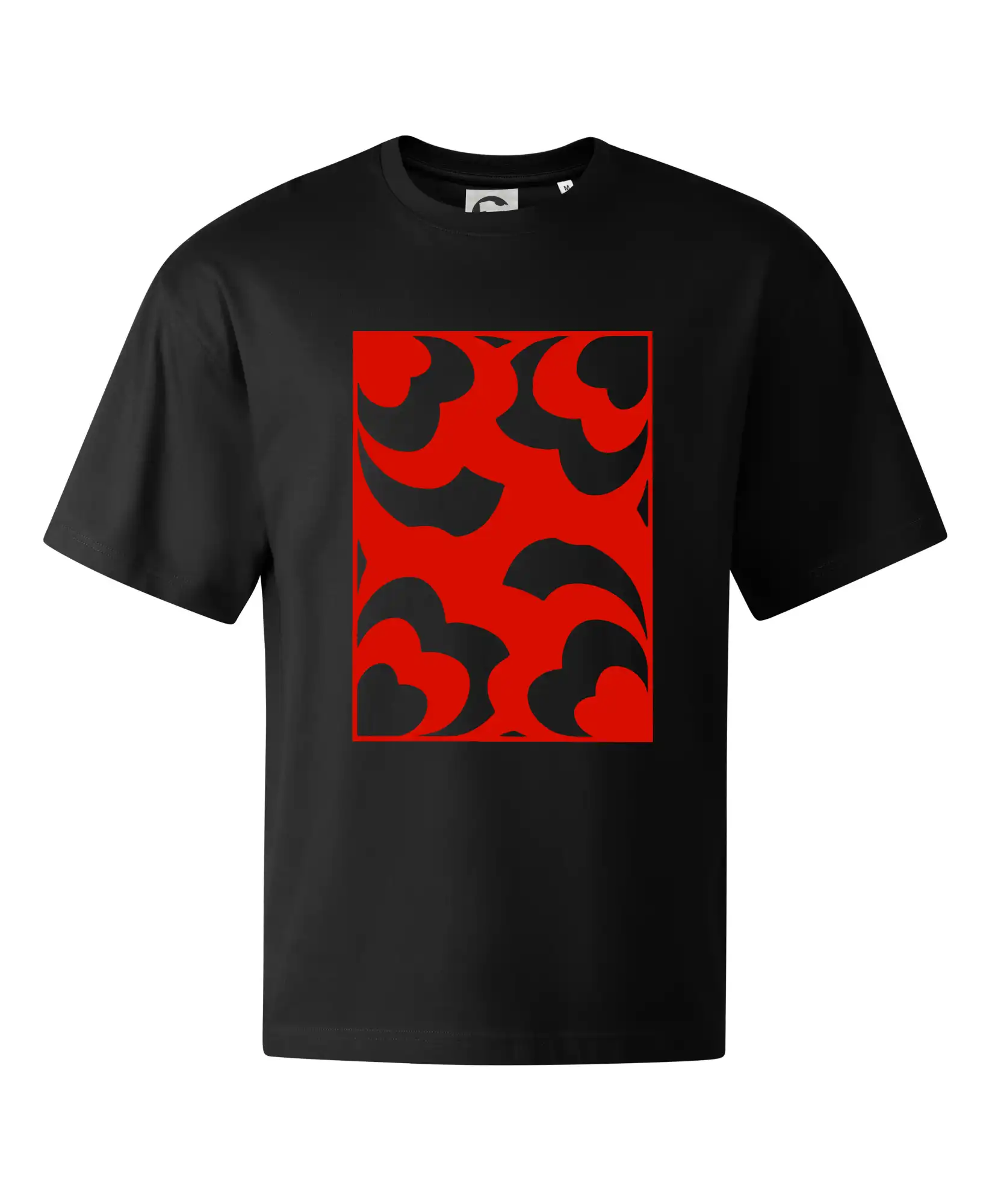 Tričká pre zamilovaných - Štyri srdcia - obdĺžnik (Moňas) - Stage unisex - OVERSIZE
