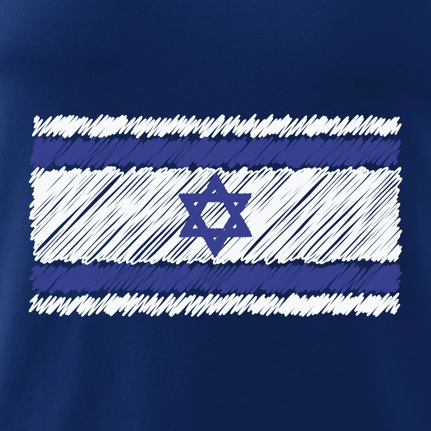 Vlajka Izrael kreslená