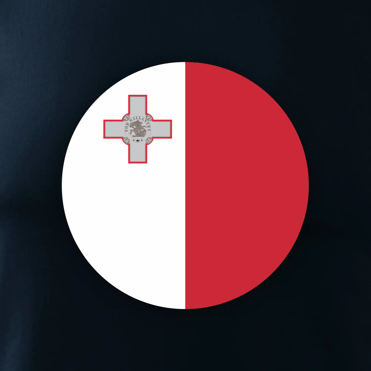 Vlajka Malta kulatá na prso