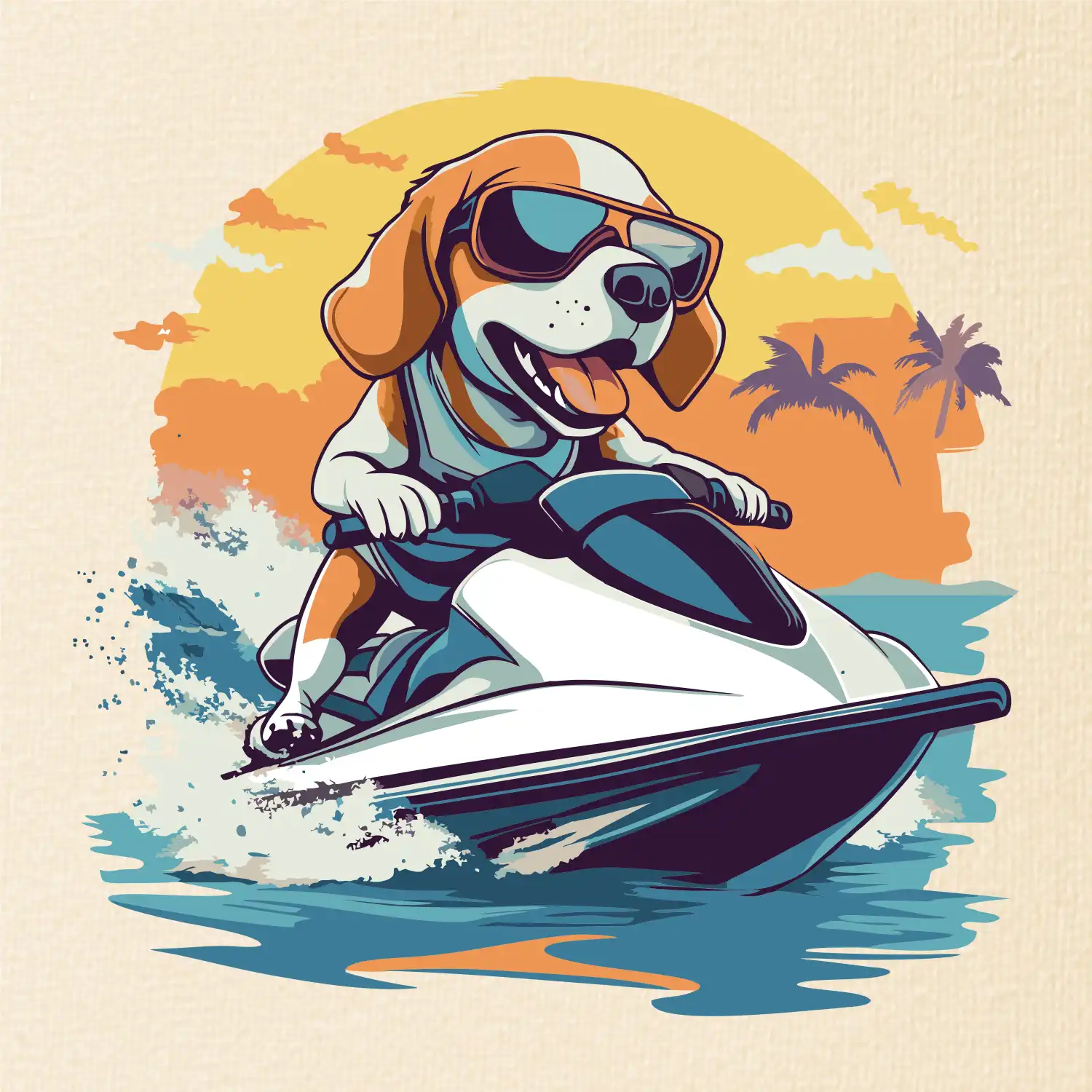 Bígl na vodním skútru