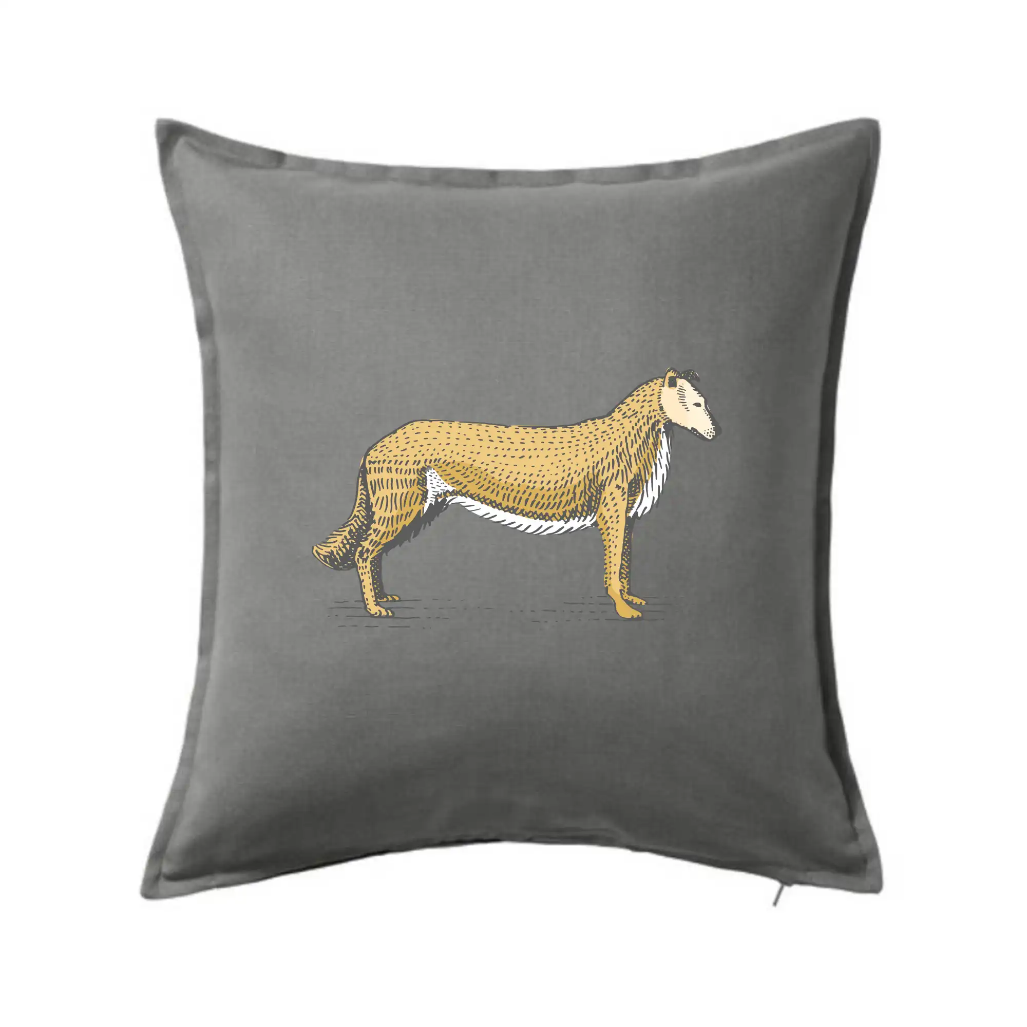 Ostatné psie plemená - Vintage Collie - Vankúš 50x50
