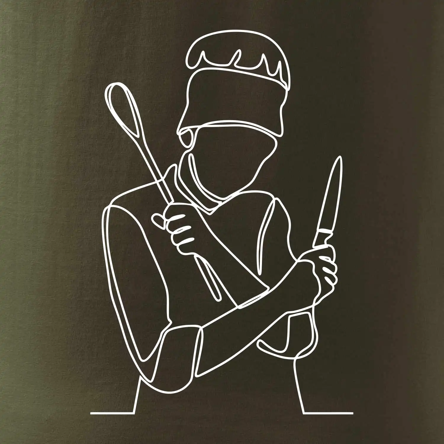 Kuchař jedním tahem