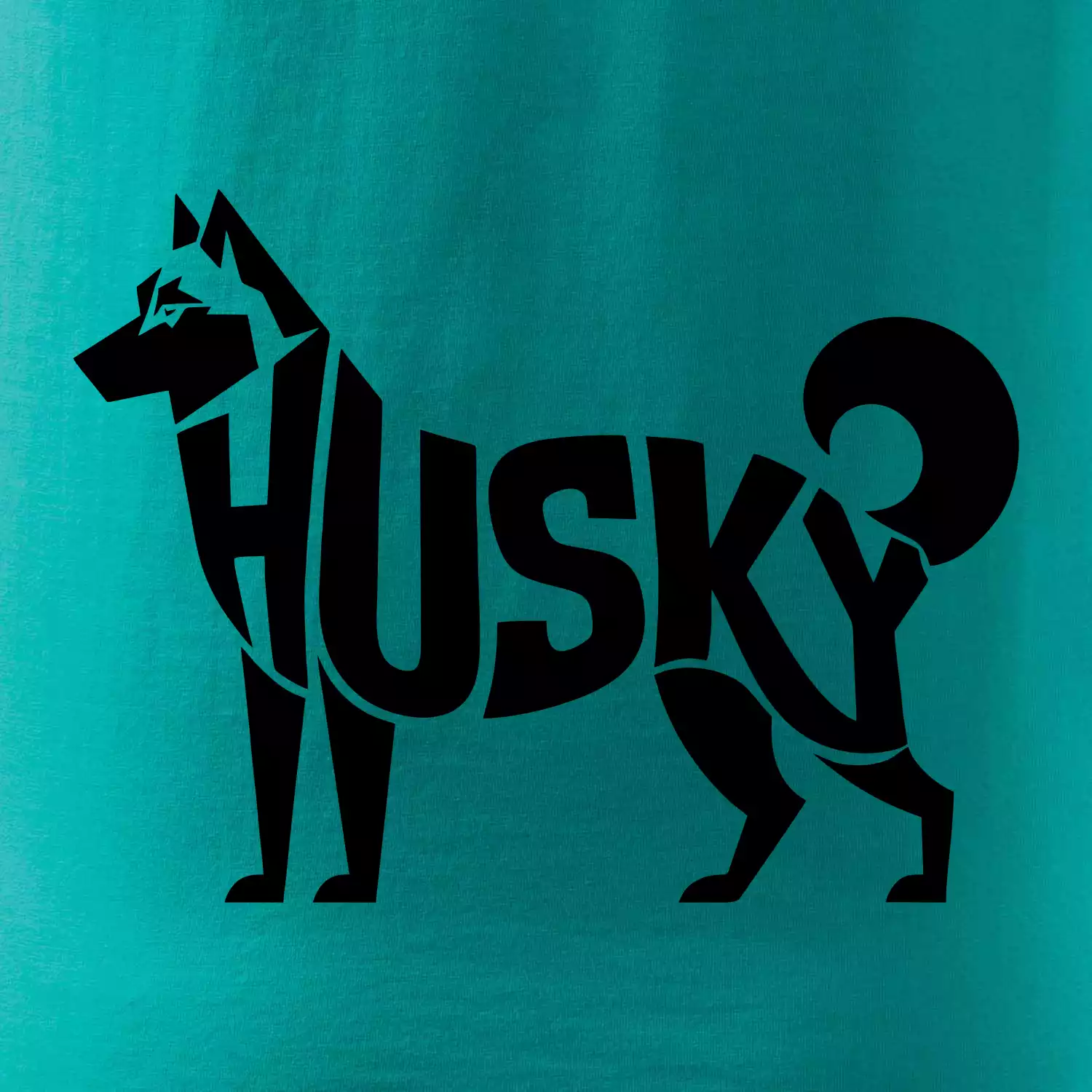 Husky nápis v těle
